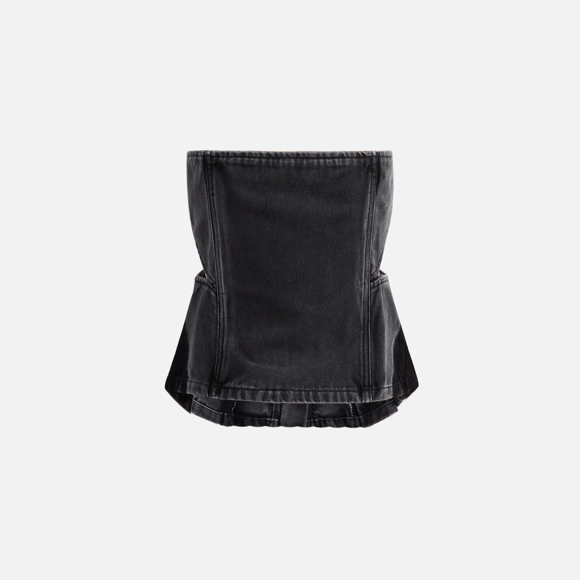 Dion Lee Darted Denim Corset - Black