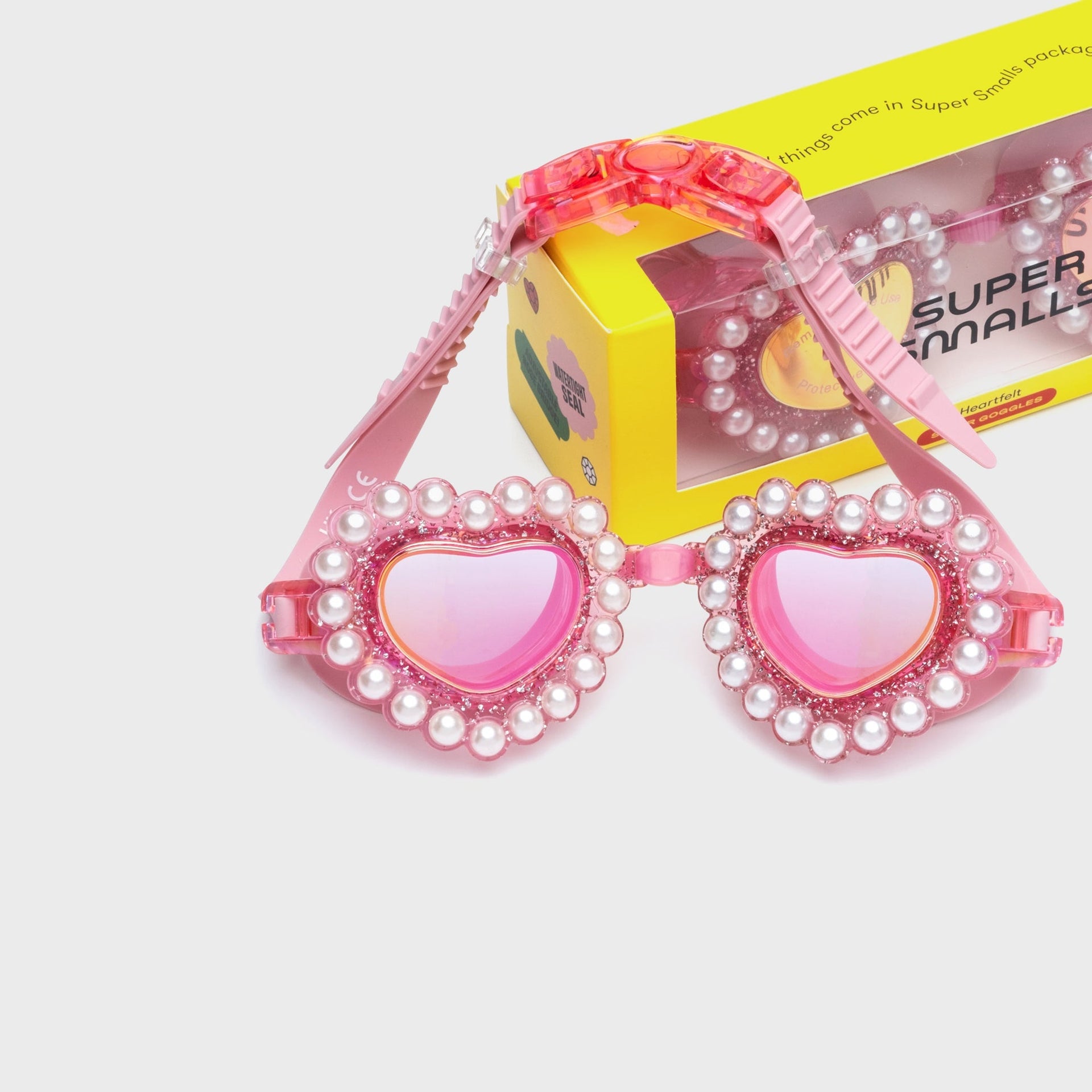 Super Smalls Heartfelt Swim Goggles - Pink