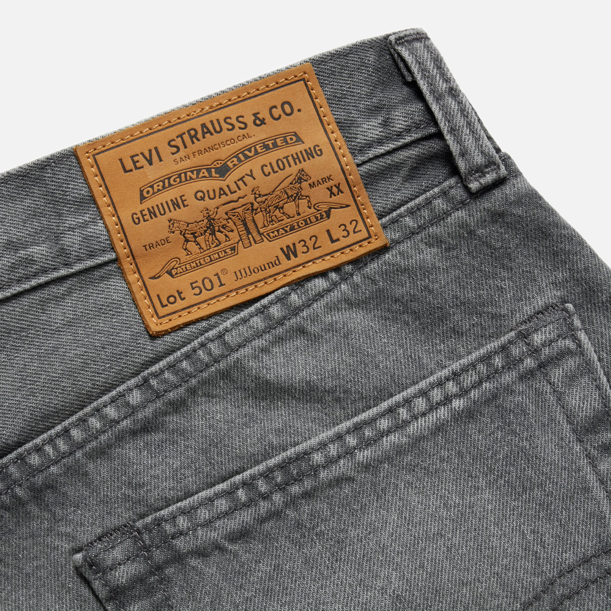 Levi's x JJJJound 501 '93 Jean - Grey Stonewash – Kith Levi's x JJJJound 501 '93 Jean - Grey Stonewash – Kith