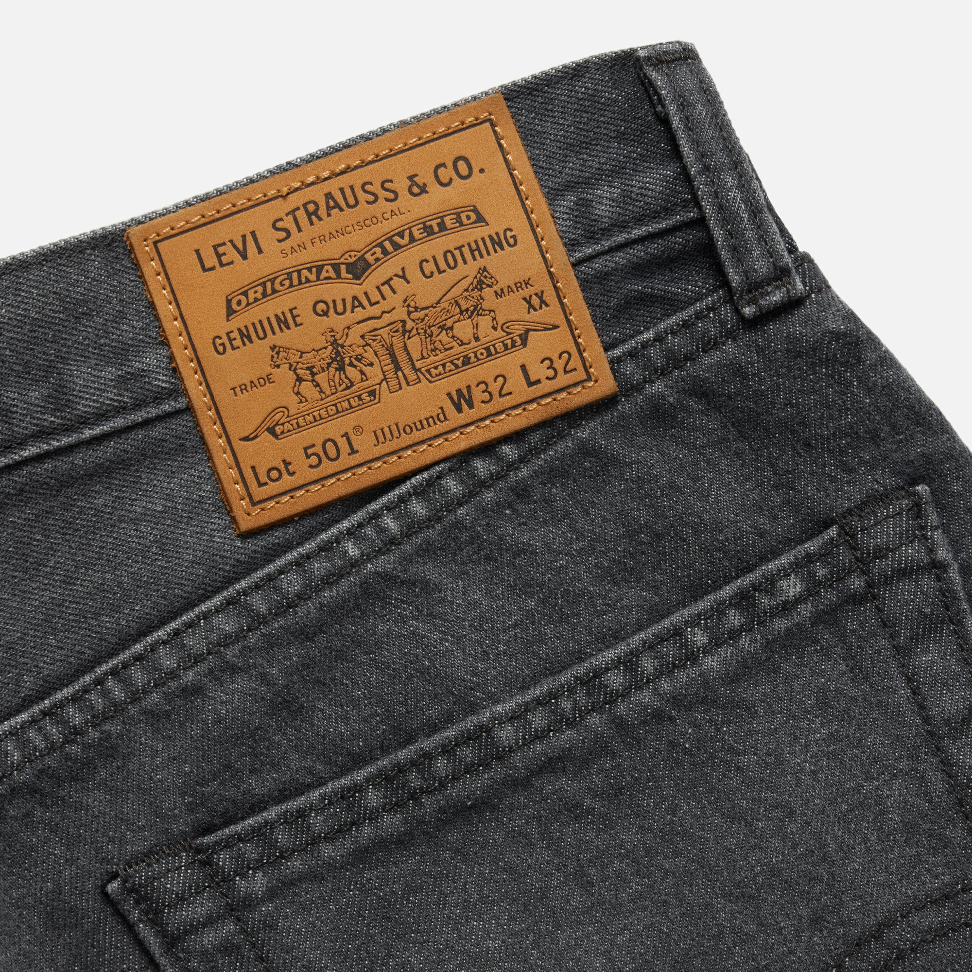jjjjound x Levi’s 501 Dark Gray W32L32 Levi's® X Jjjjound 501® '93 Jeans - Grey | Levi's® US