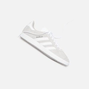 Adidas gazelle trainers grey two white gum Clearance