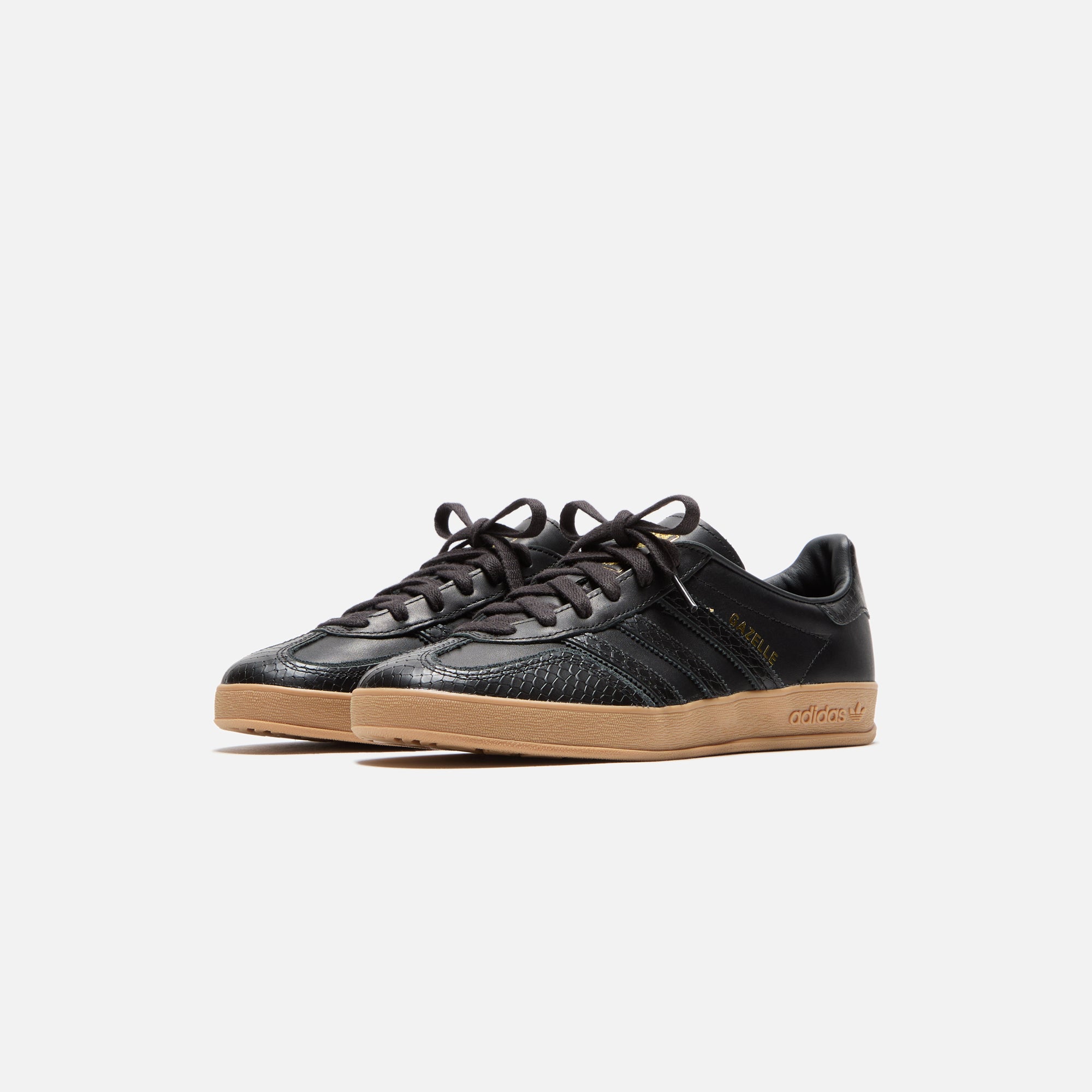 adidas Gazelle Indoor - Core Black / Core Black / Gum4 – Kith