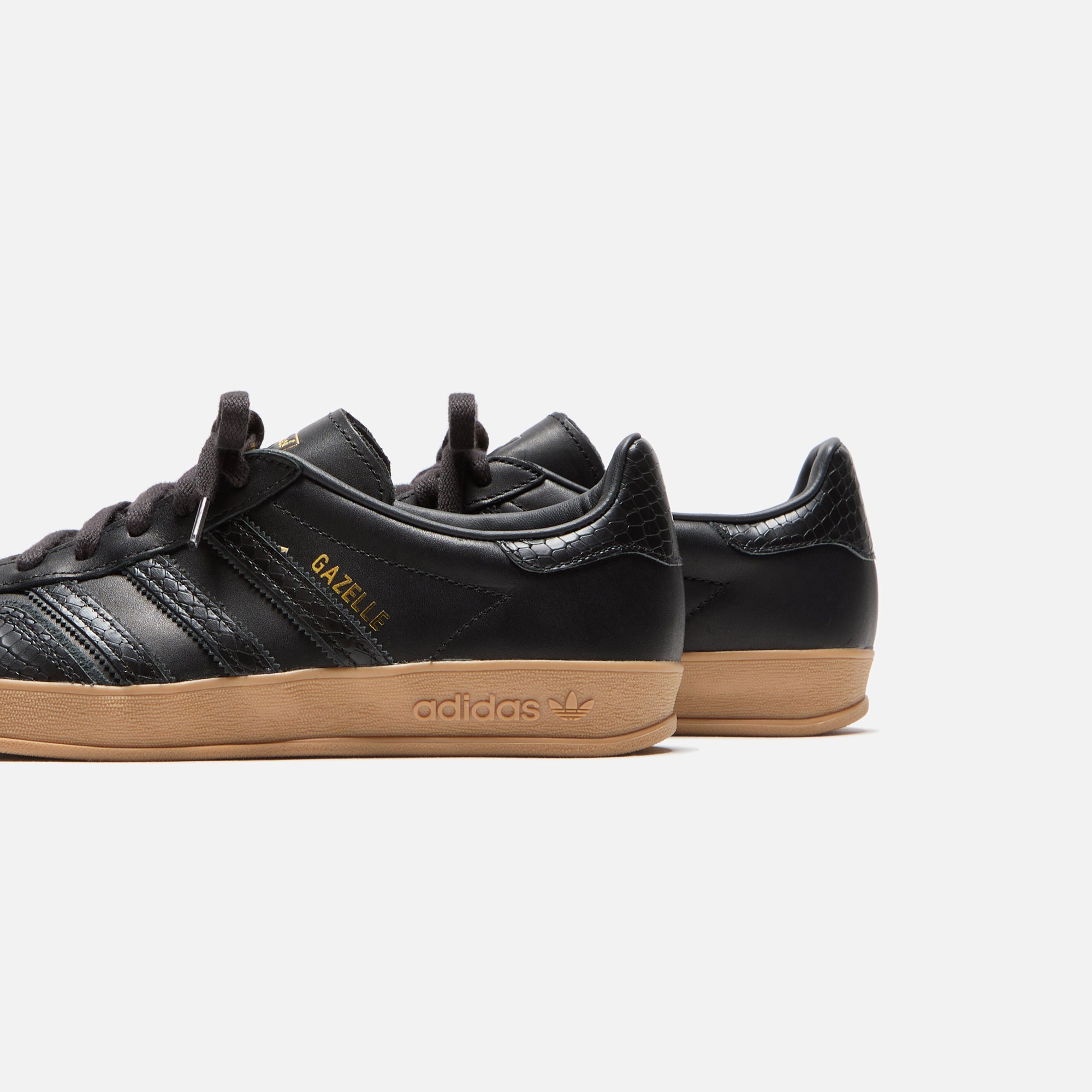 adidas Gazelle Indoor - Core Black / Core Black / Gum4 – Kith