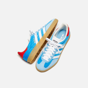 adidas Gazelle Indoor - Bright Blue / White / Gum 3