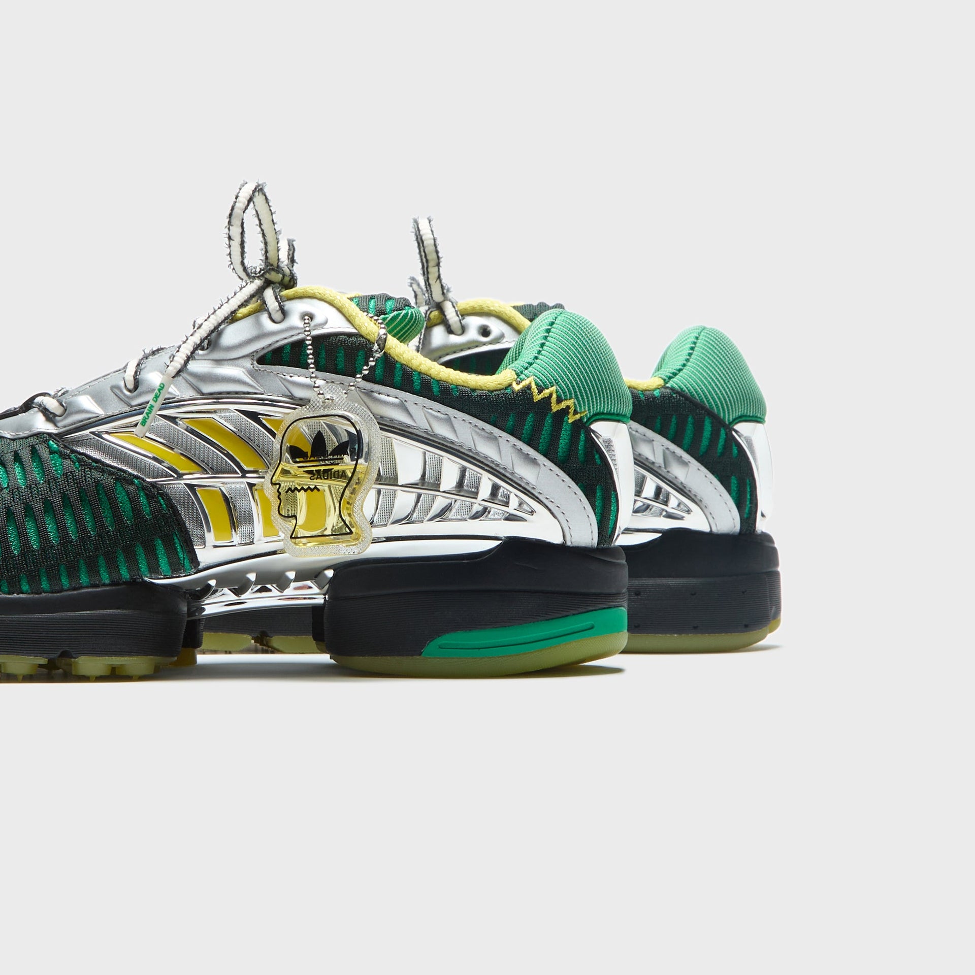 adidas x Brain Dead Climacool 2 - Core Black / Impact Yellow / Silver Metallic