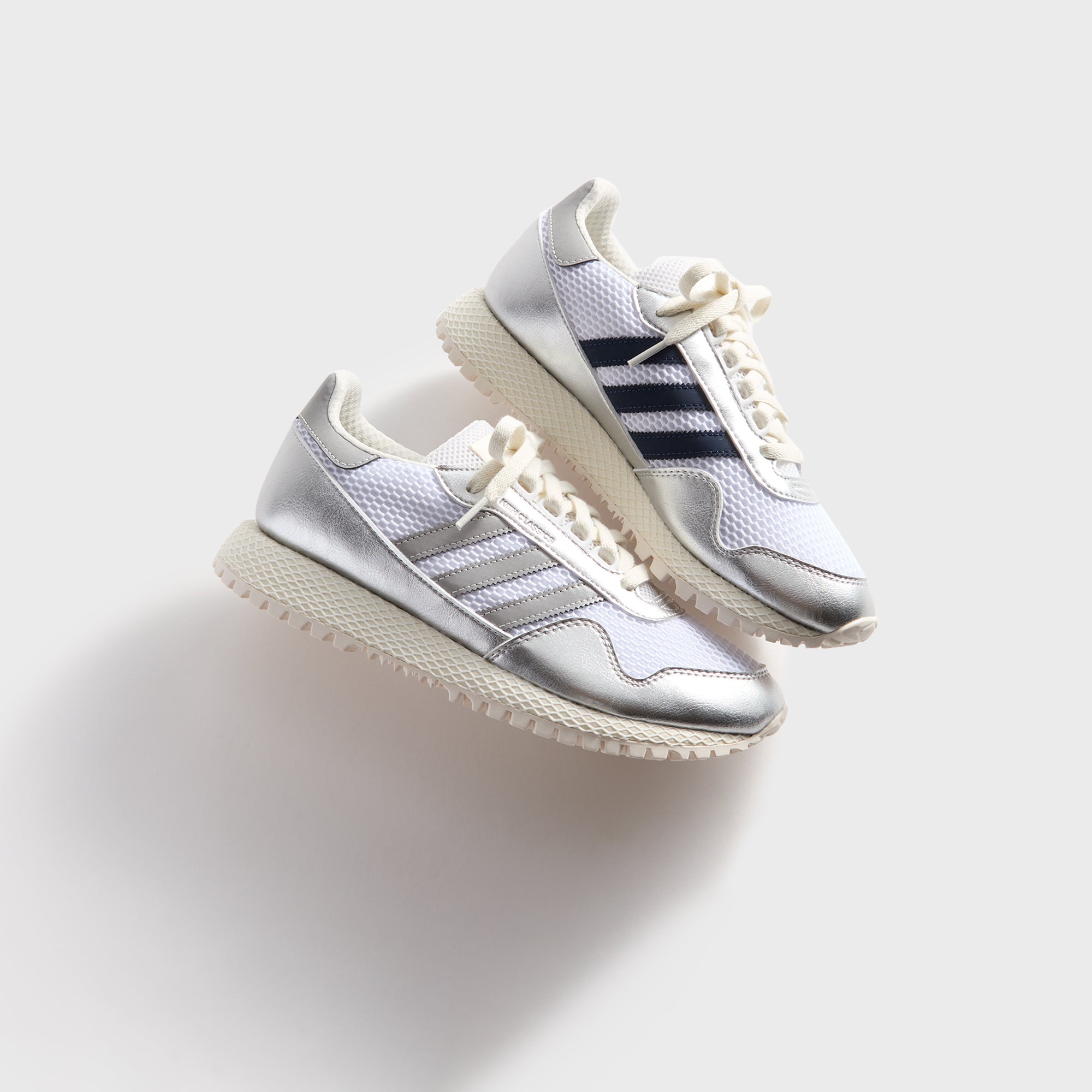 靴 Kith for adidas New York Kith for adidas New York - White / Navy Blazer / Silver Metallic