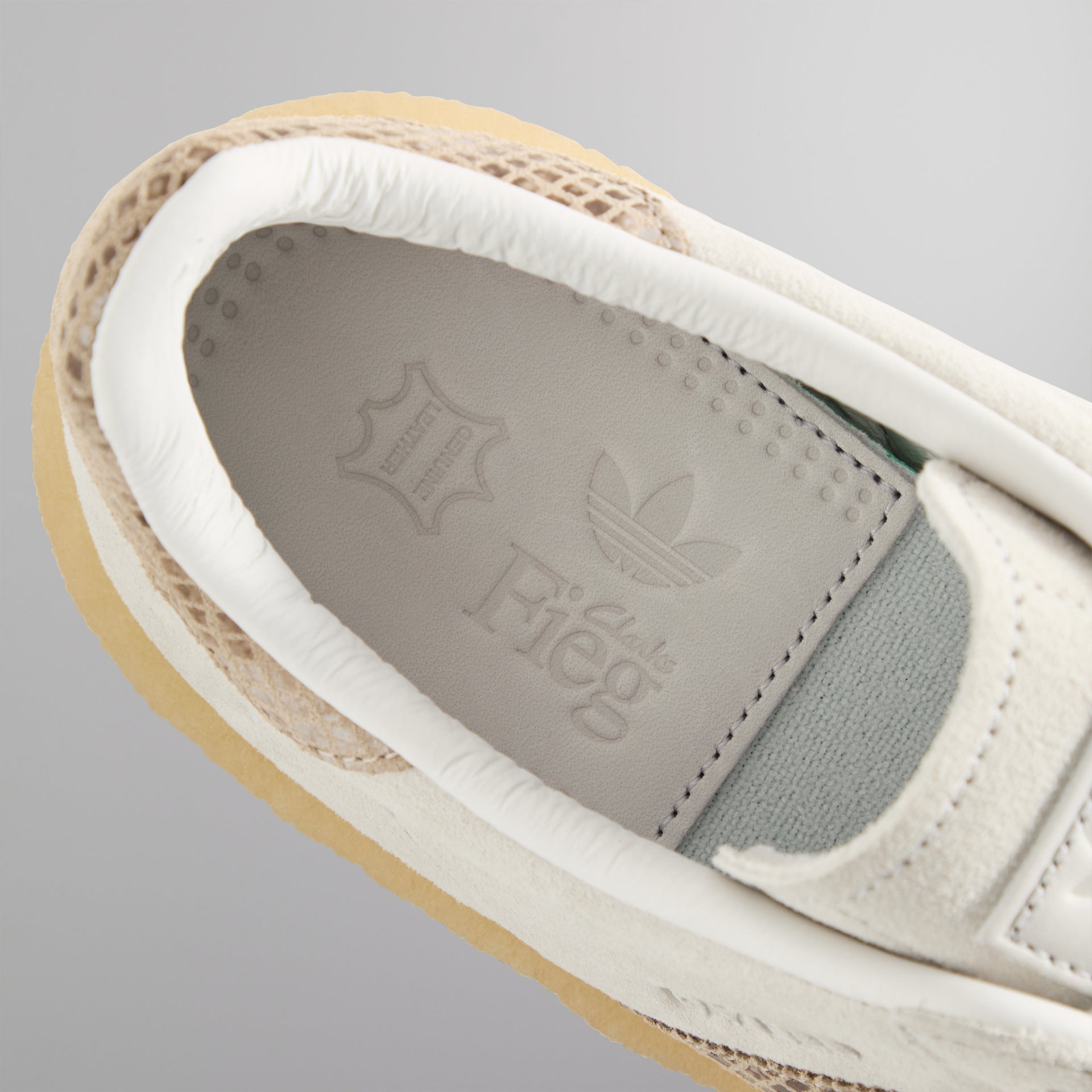 The 8th St Gazelle Indoor by Ronnie Fieg for adidas Originals & Clarks Originals - Crystal White / Brown