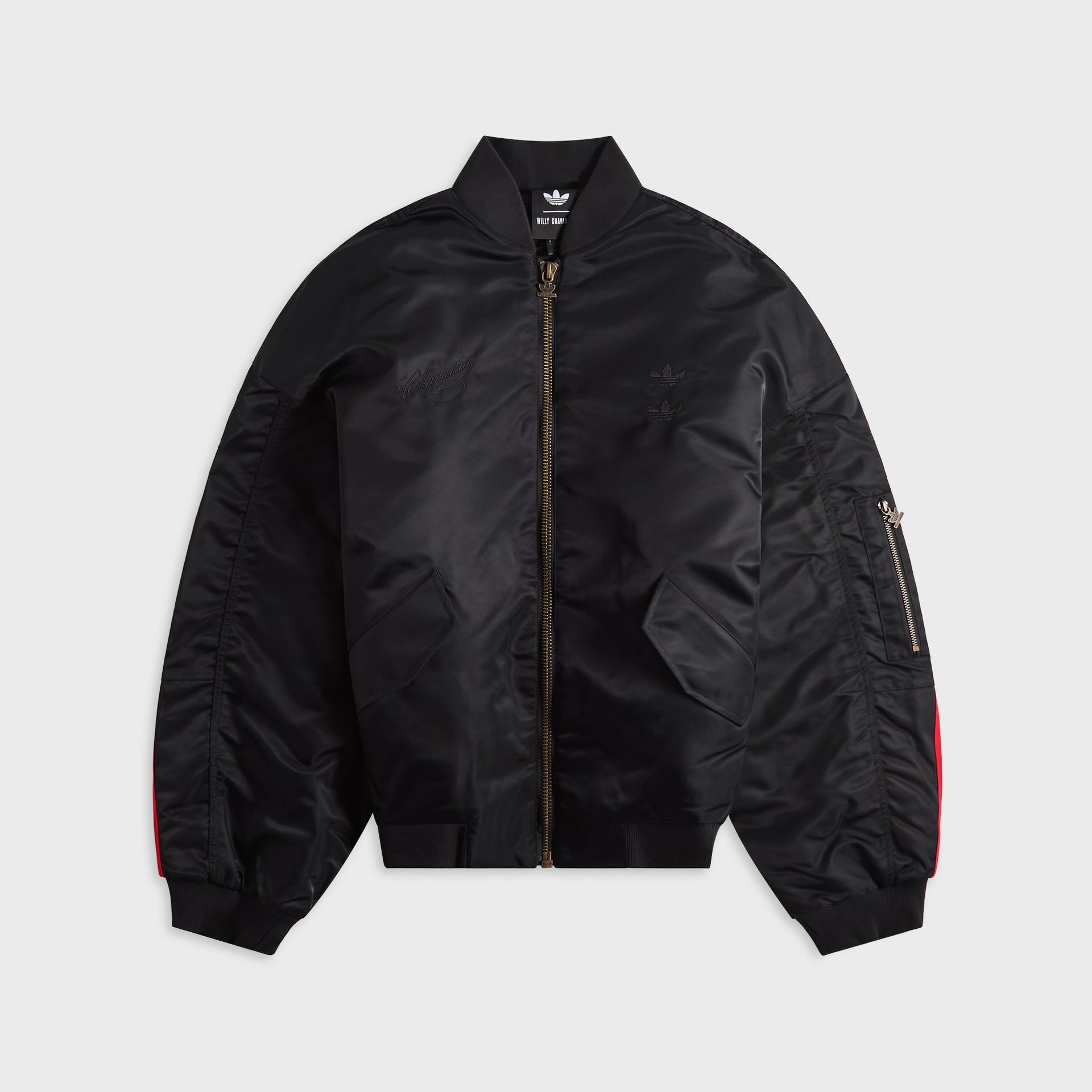 adidas x Willy Chavarria Zipped Bomber Jacket - Black