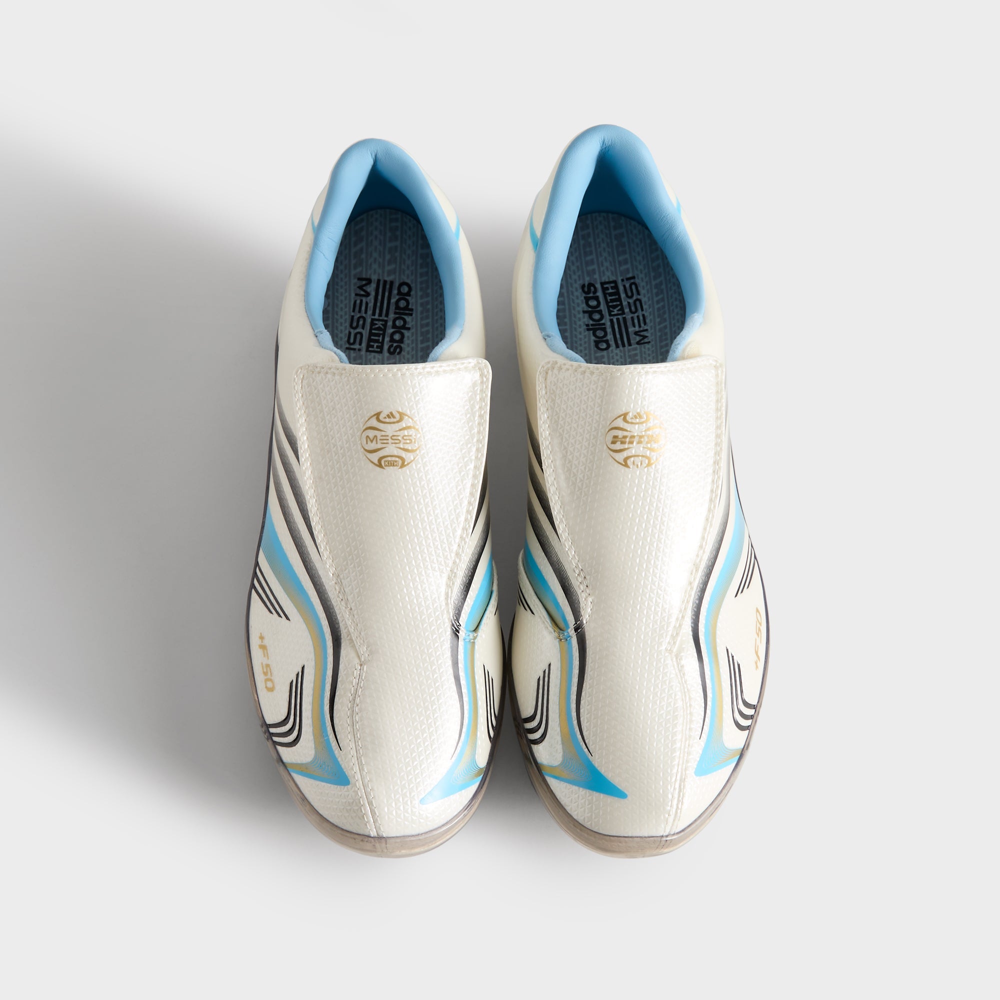 Kith & Messi for adidas Football F50 Inframe - Off White / Clear Blue