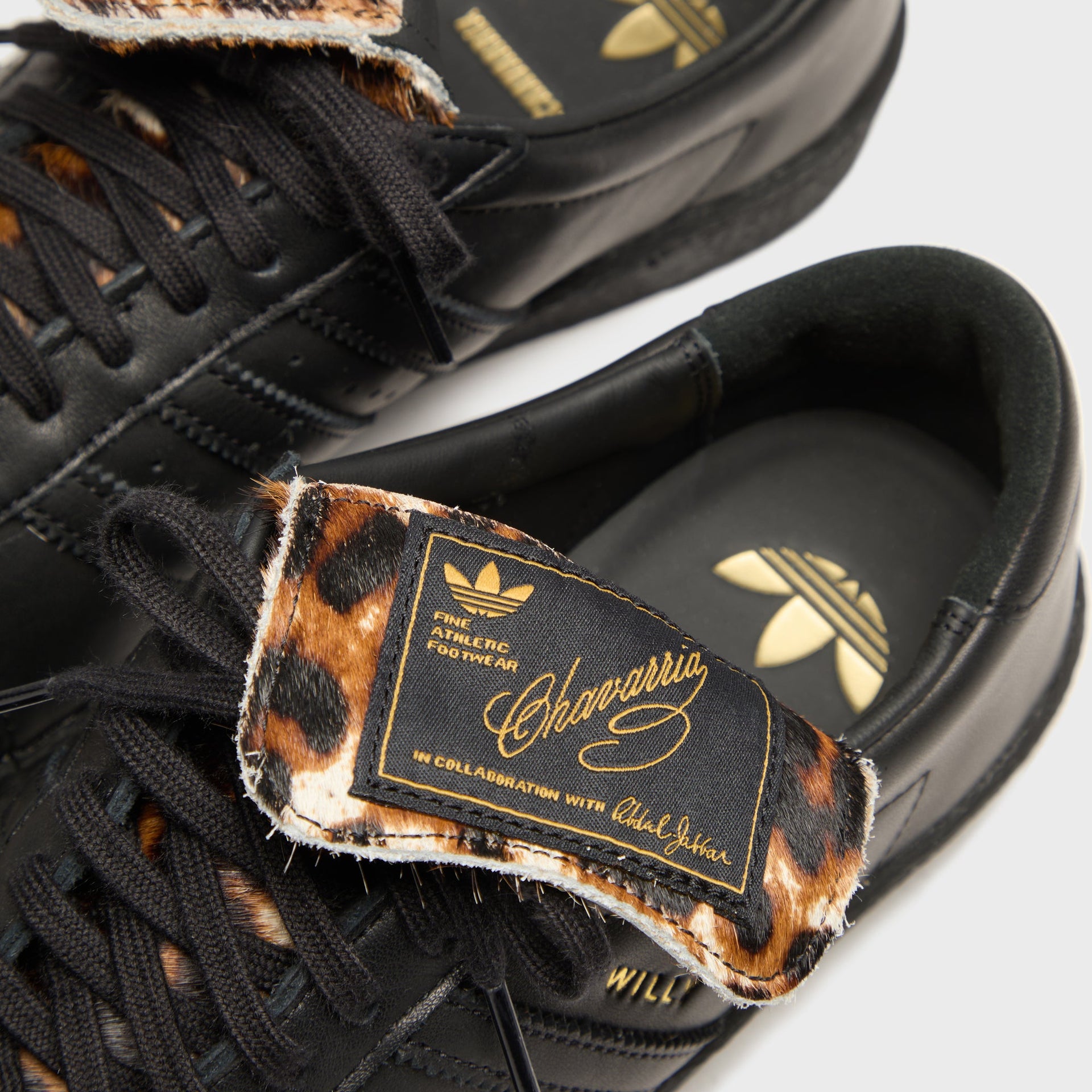 adidas x Willy Chavarria Jabbar Low - Core Black / Core Black / Leopard Print
