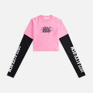 1017 ALYX 9SM Double Sleeve Cropped Tee - Pink