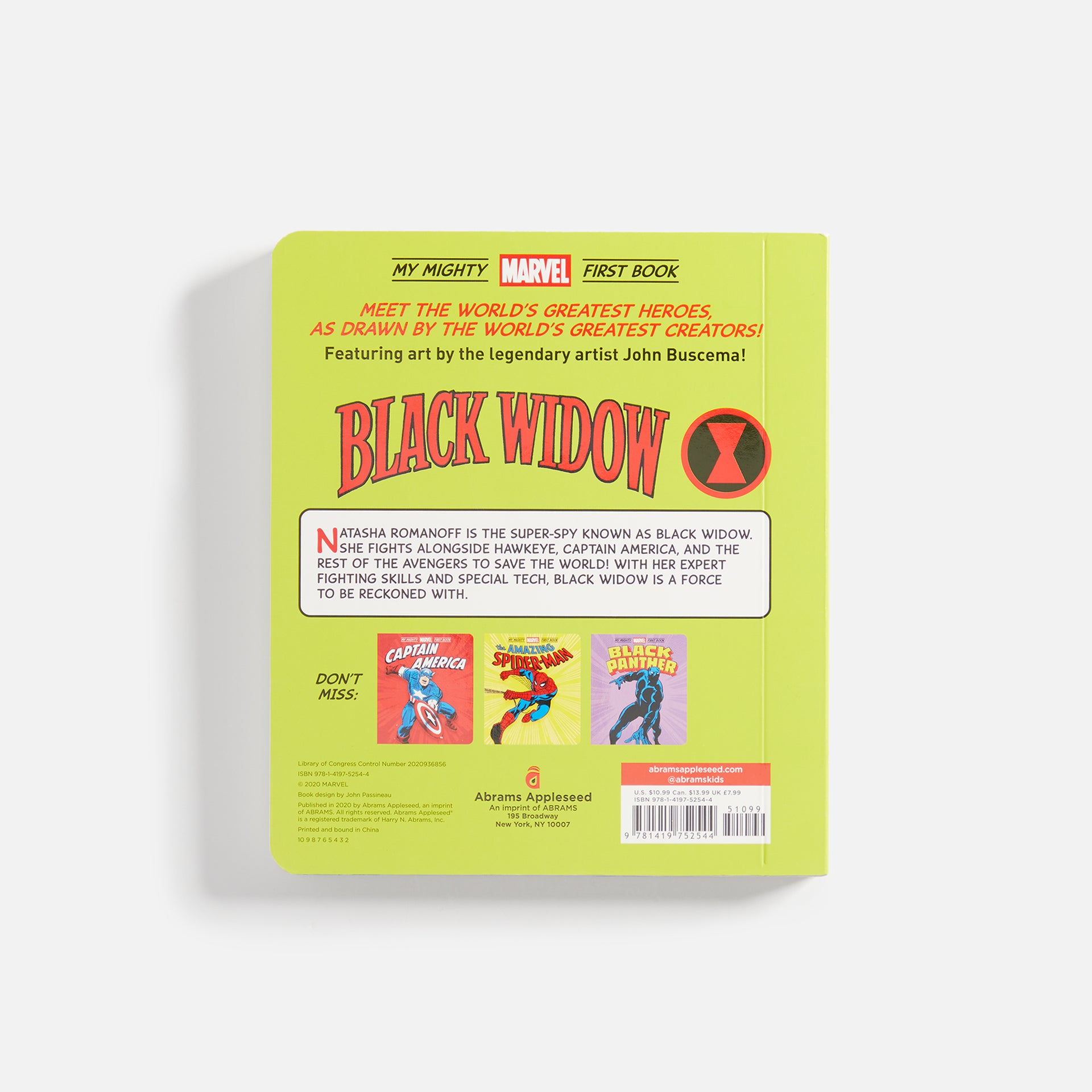 Abrams Black Widow: My Mighty Marvel First Book