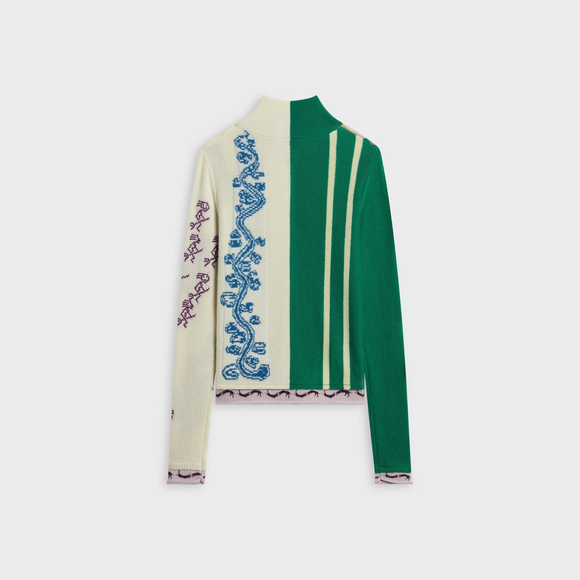 Adrian Cashmere Hemlock Witch Full Zip Sweater - Multi