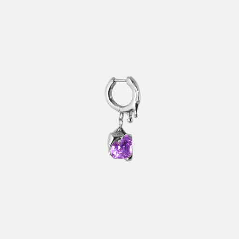 Alan Crocetti Nano Melt Earring - Purple / Silver