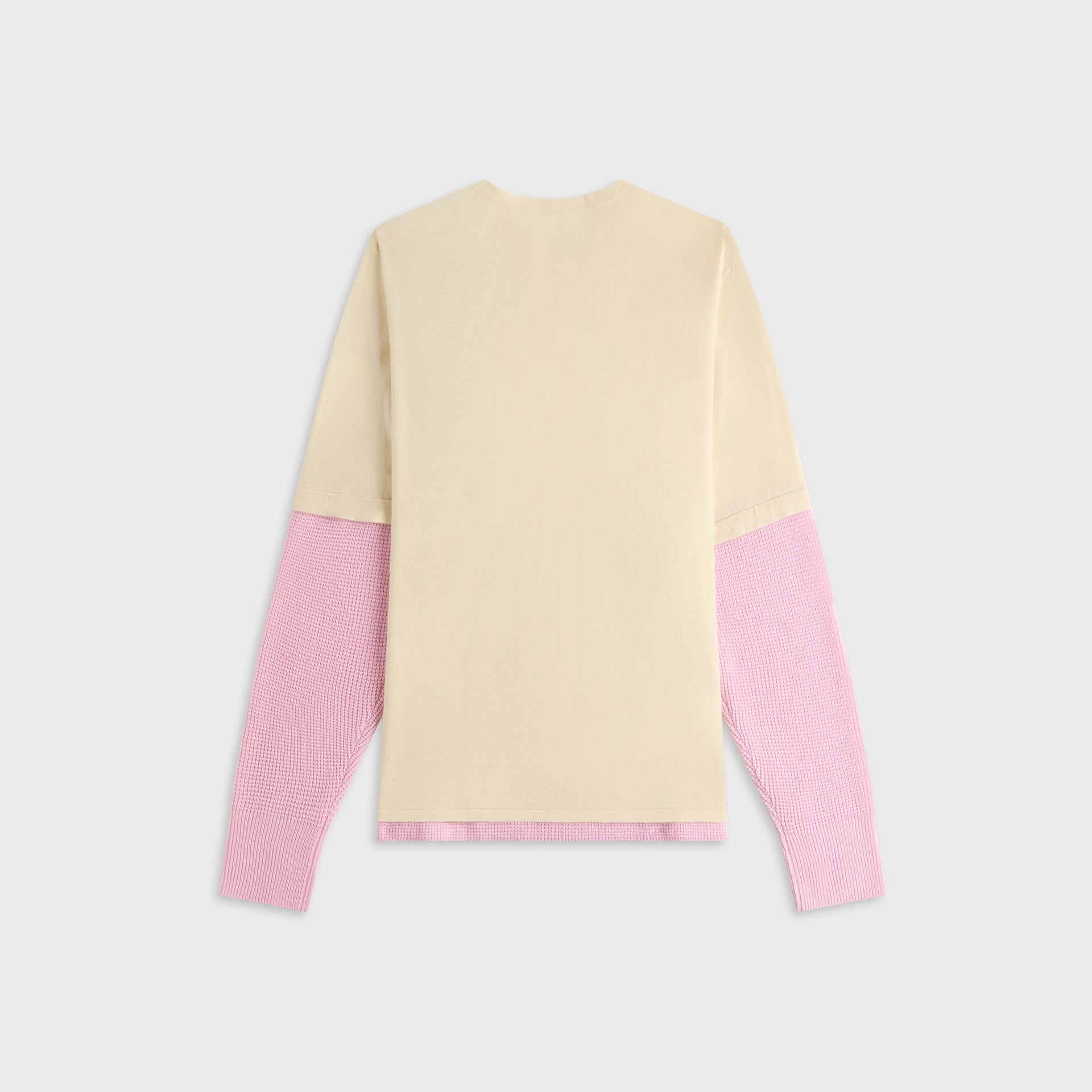 ADRIAN CASHMERE Kai Double Layer Top - Cream / Pink