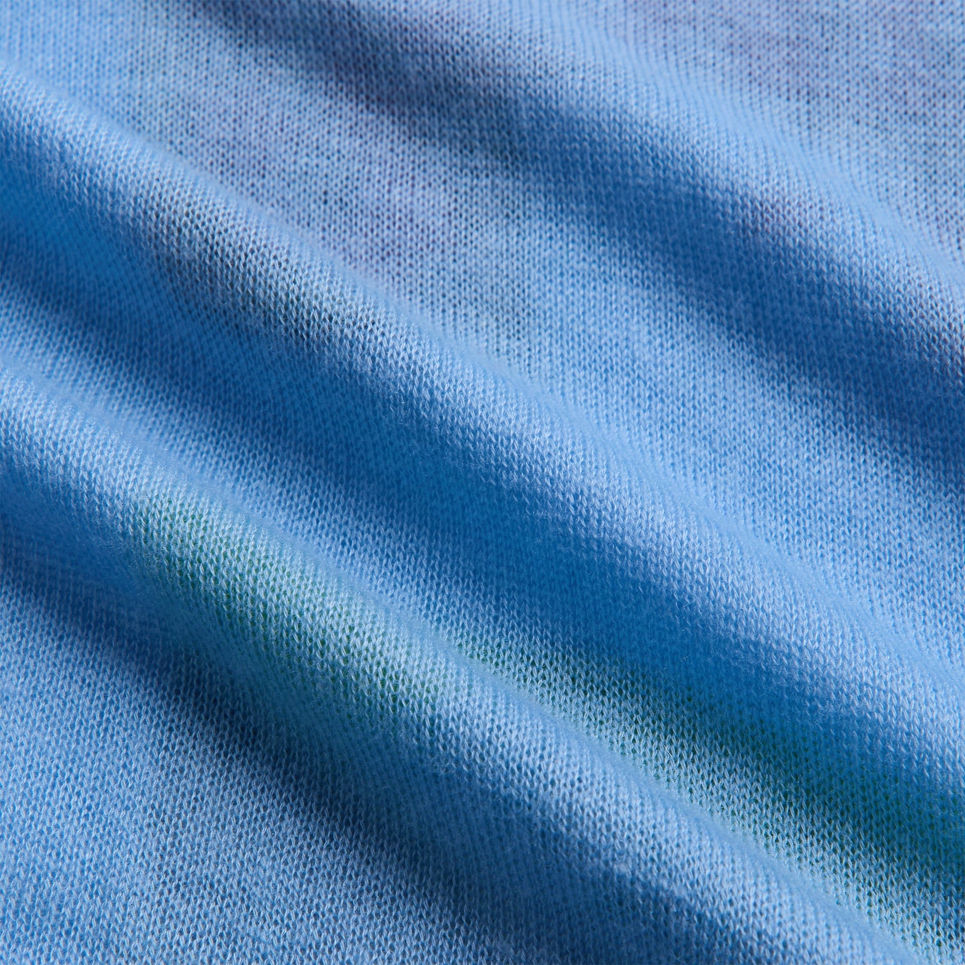 Adrian Cashmere Stadio Long Sleeve Tee - Blue