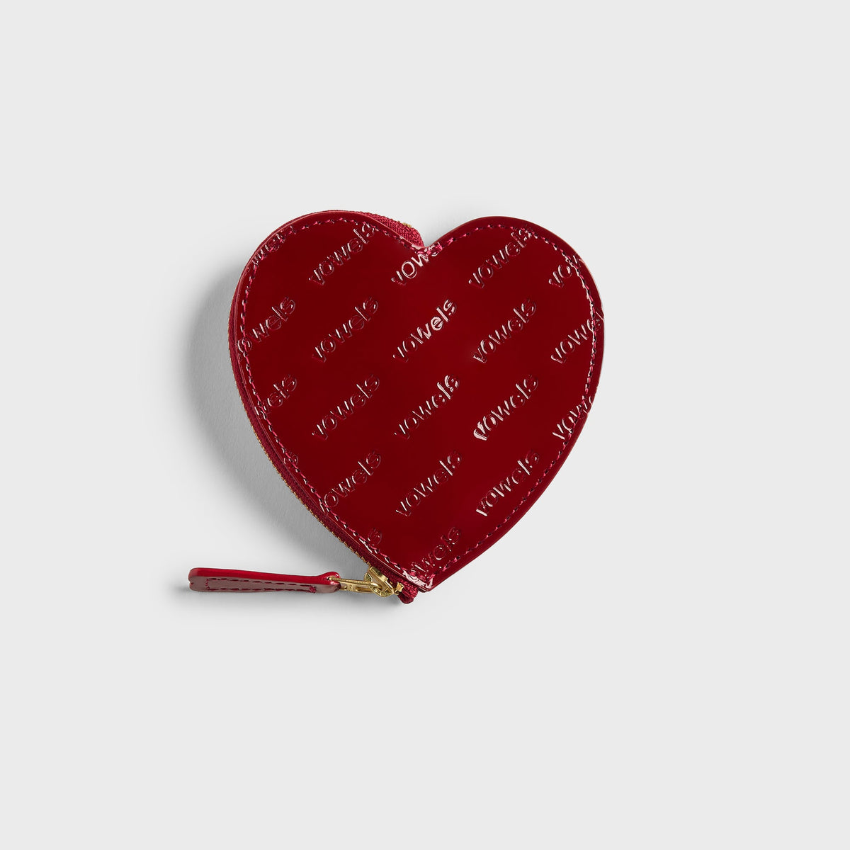 vowels Graphic Cardholder - Red