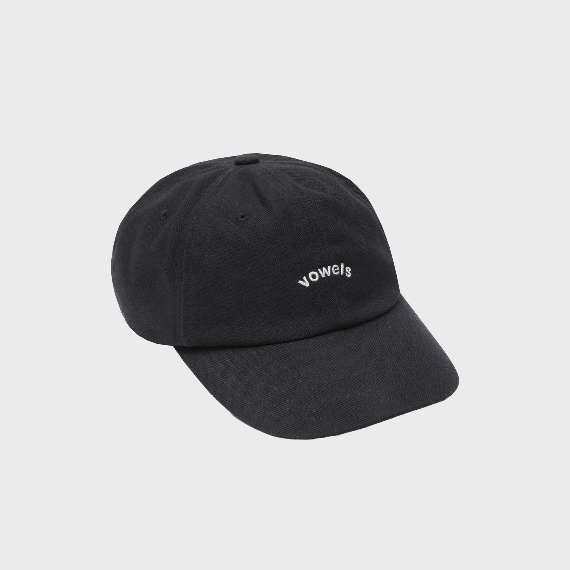 vowels Cotton Twill Cap - Silver