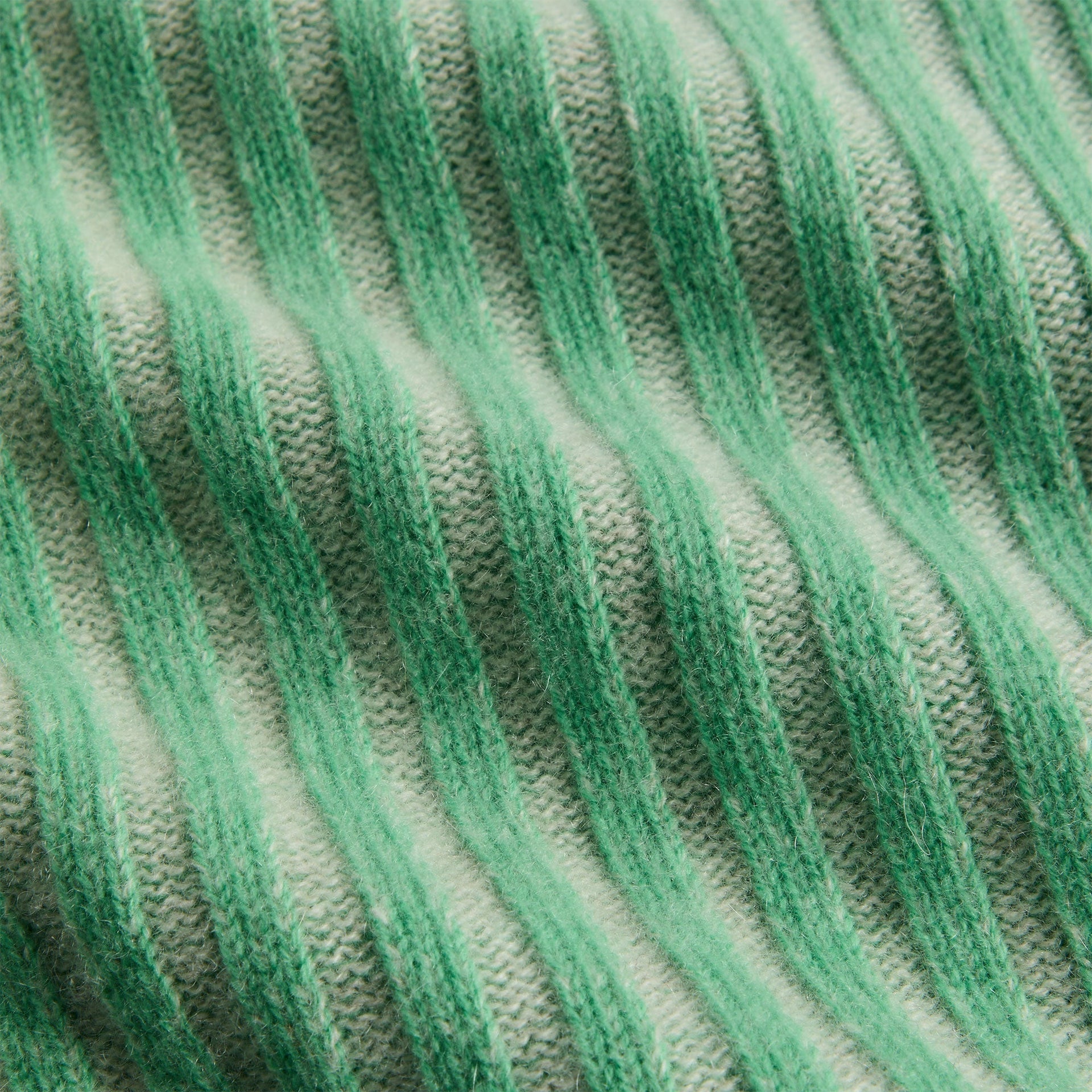 ADRIAN CASHMERE Sugar Snap Full Zip Sweater - Green