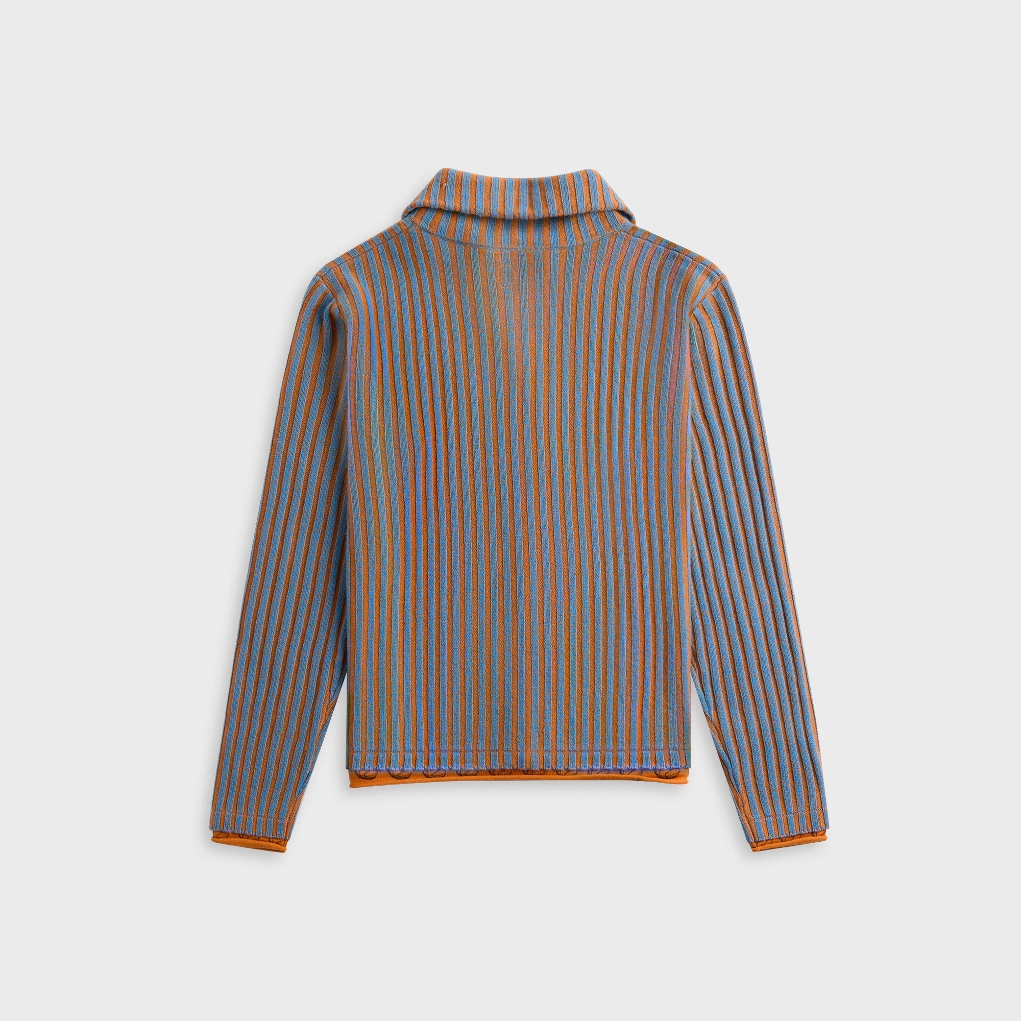 Adrian Cashmere Court Full Zip Sweater - Orange – Kith