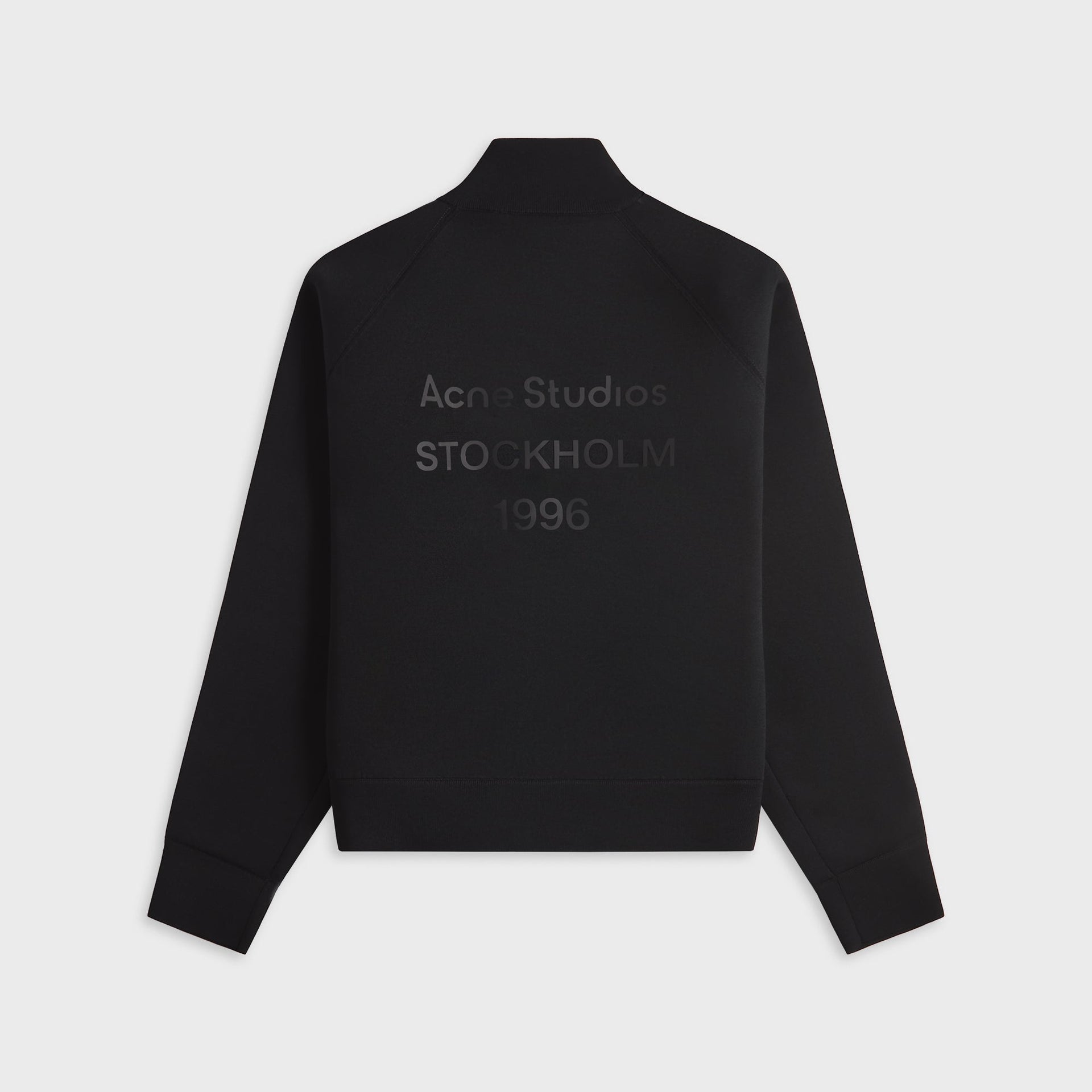 Acne Studios Logo Zip Cardigan - Black