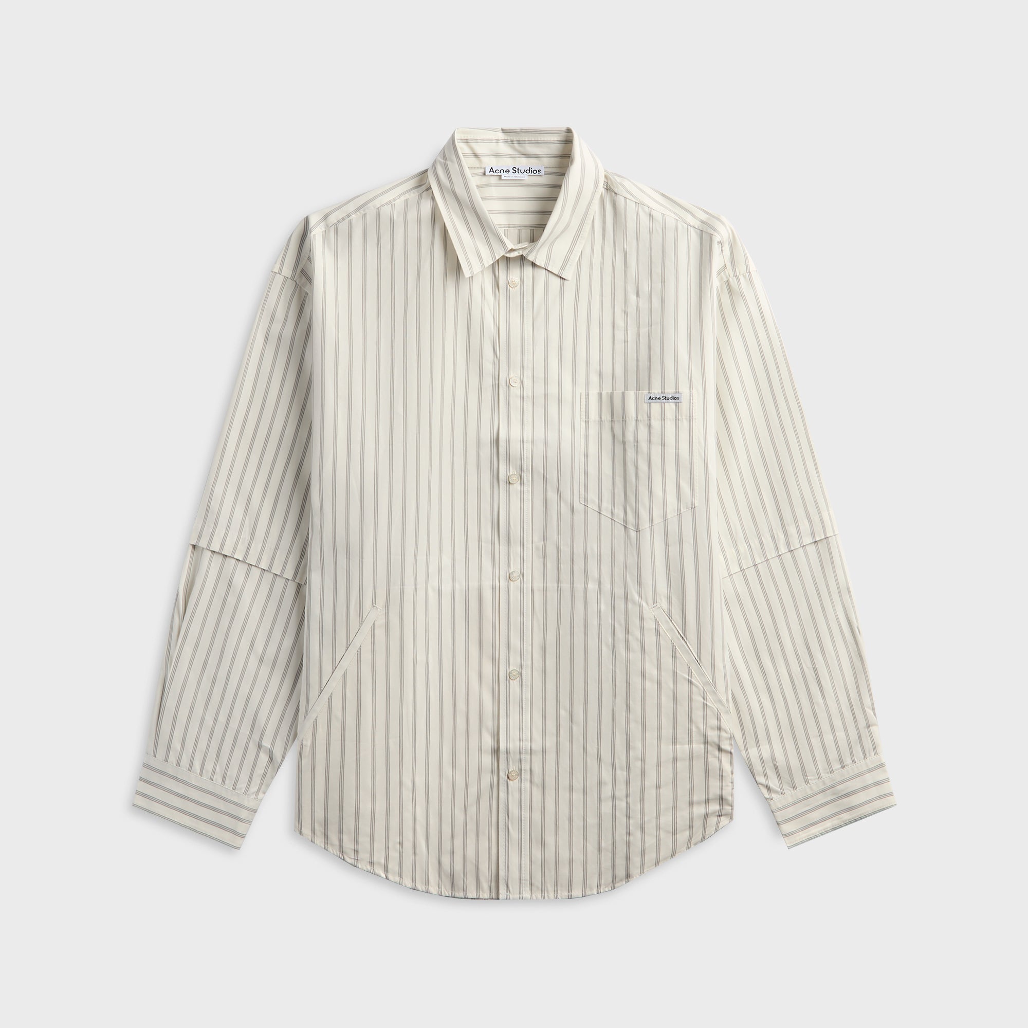 Acne Studios Double Sleeve Button-Up Shirt - Off White / Grey – Kith