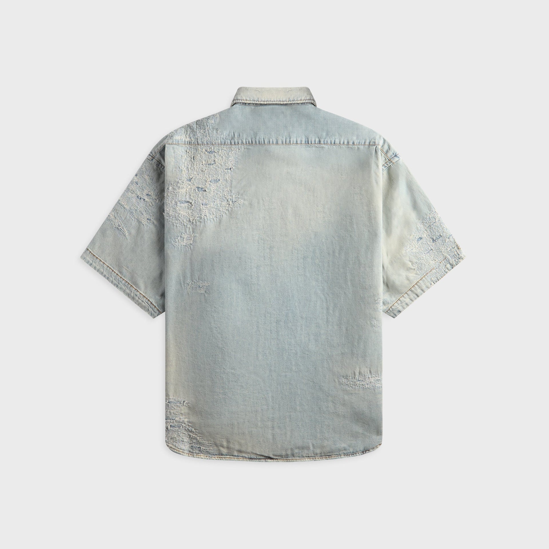 Acne Studios Mended Denim Shirt - Light Blue
