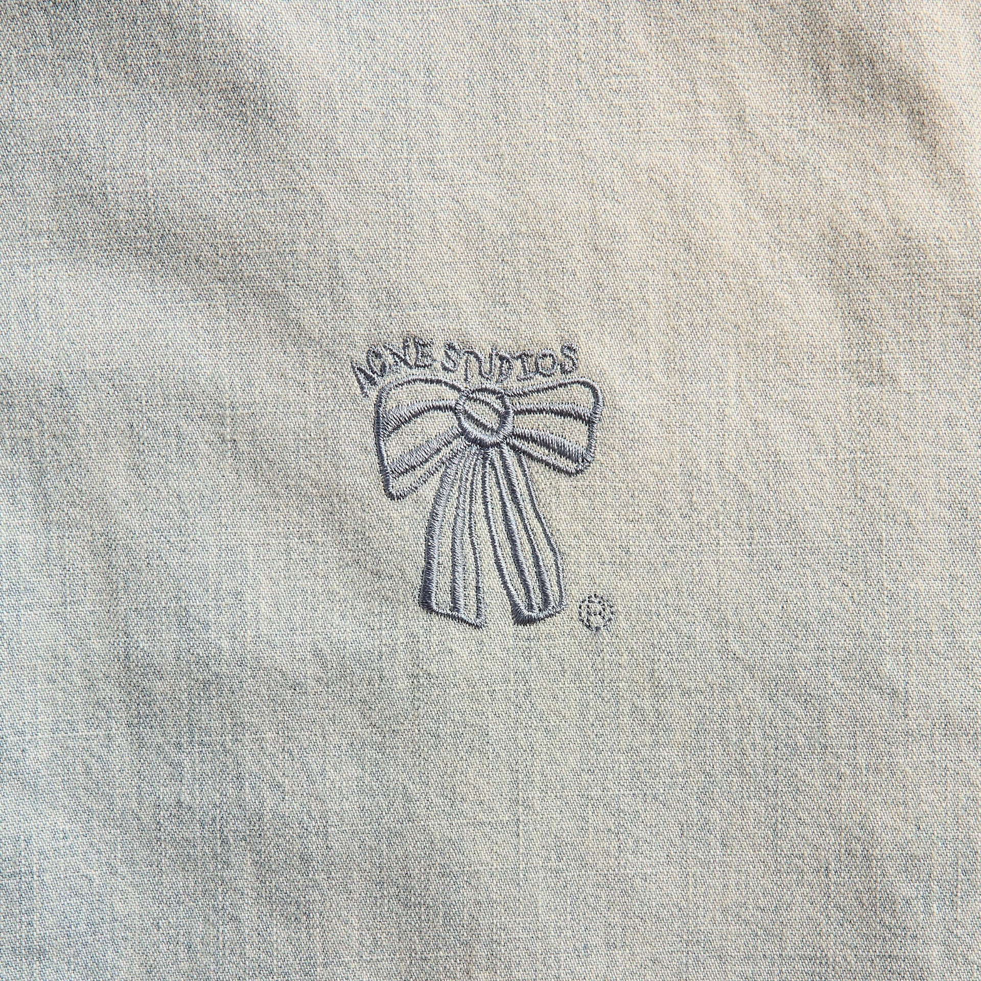 Acne Studios Mended Denim Shirt - Light Blue