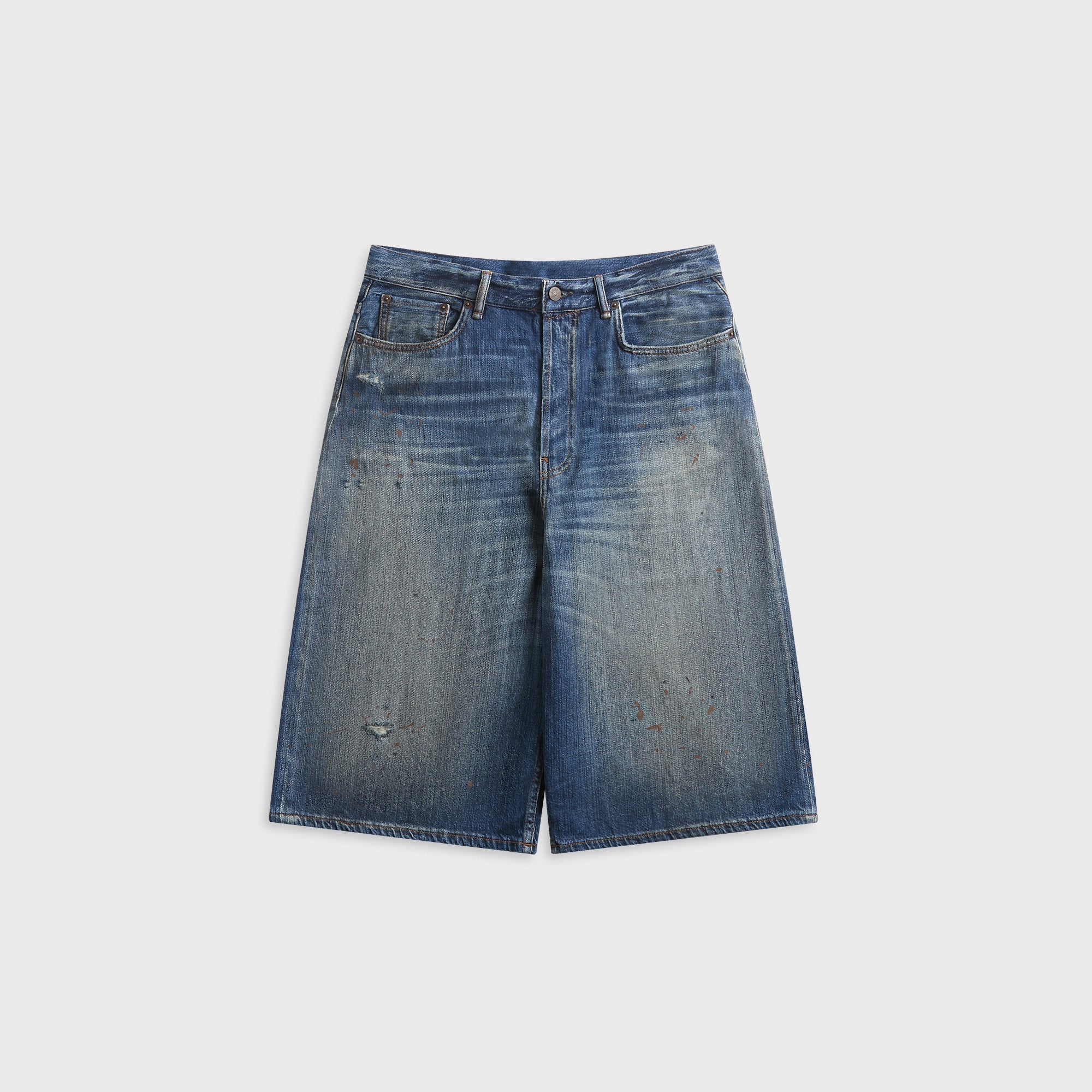 Acne Studios Baggy Denim Short - Mid Blue – Kith