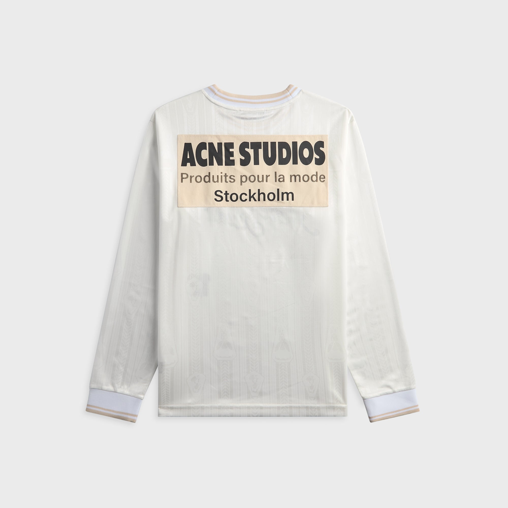 Acne Studios Logo Sports Jersey Top - White – Kith