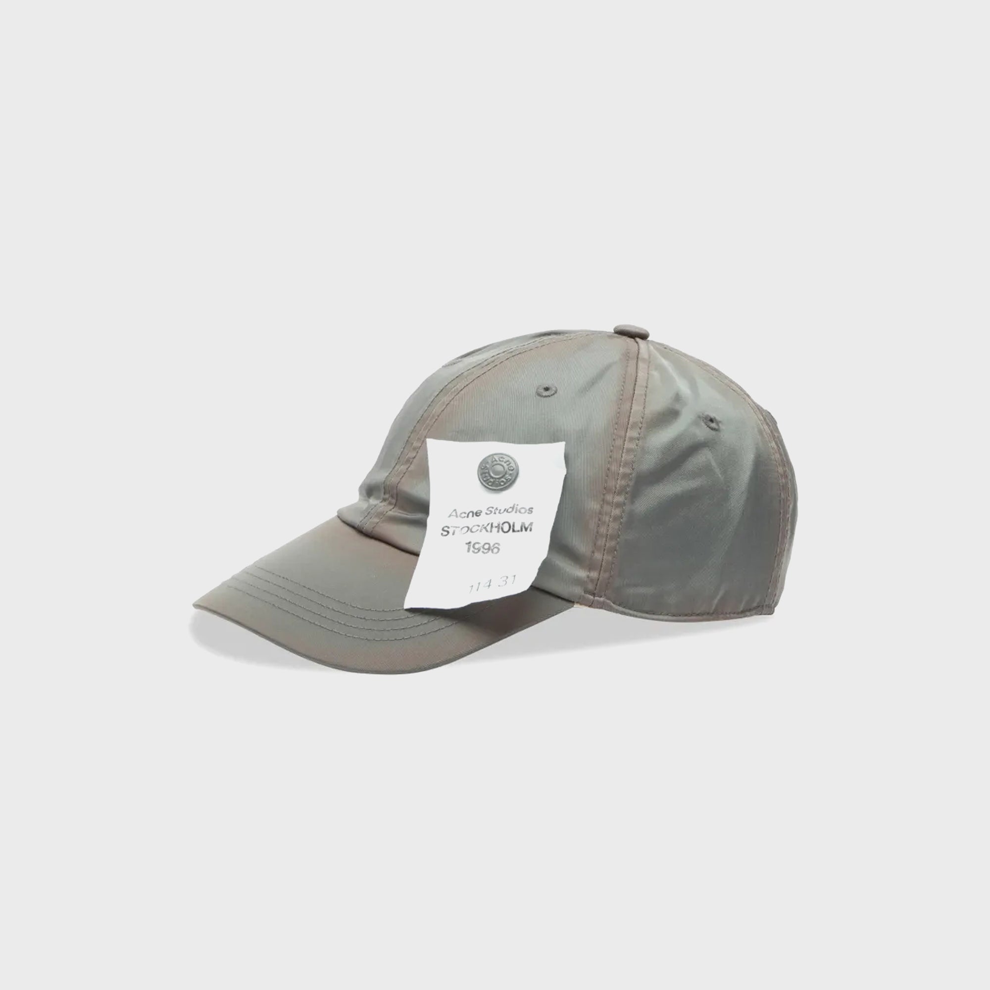 Acne Studios グレーキャップ Acne Studios Baseball Cap - Stone Grey – Kith