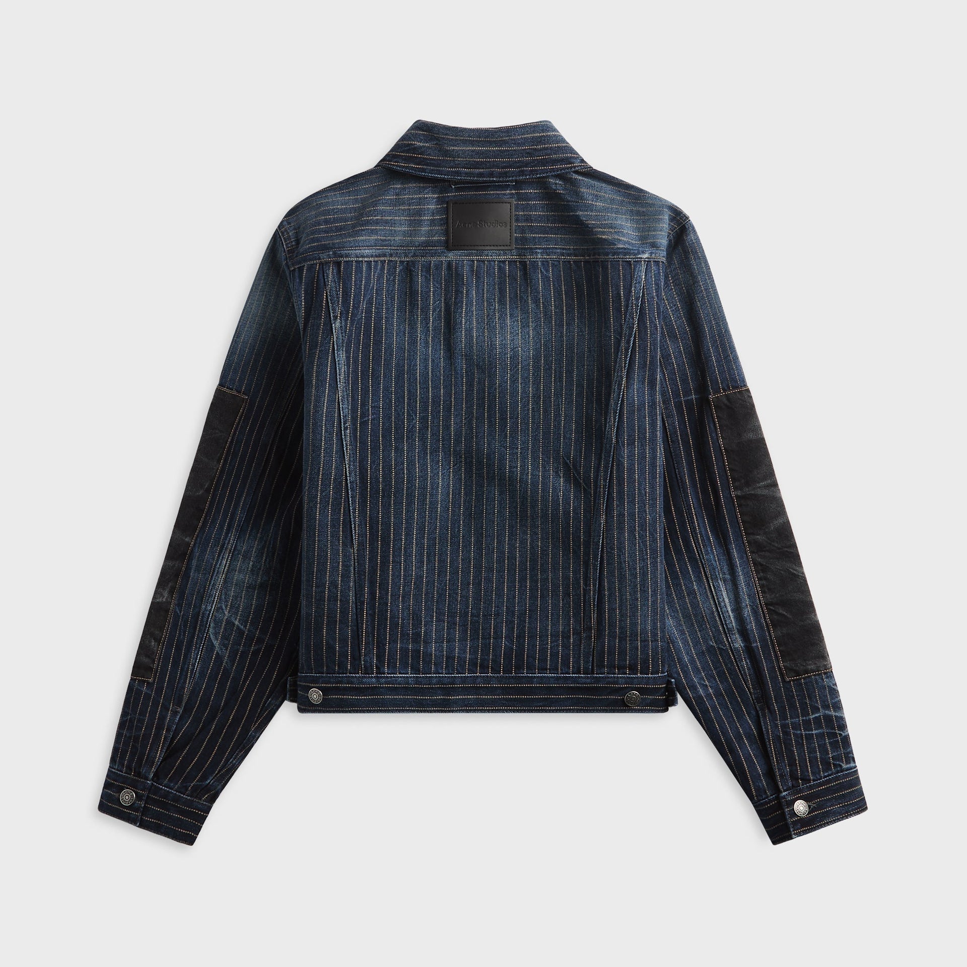 Acne Studios Patchwork Denim Jacket - Blue / Black