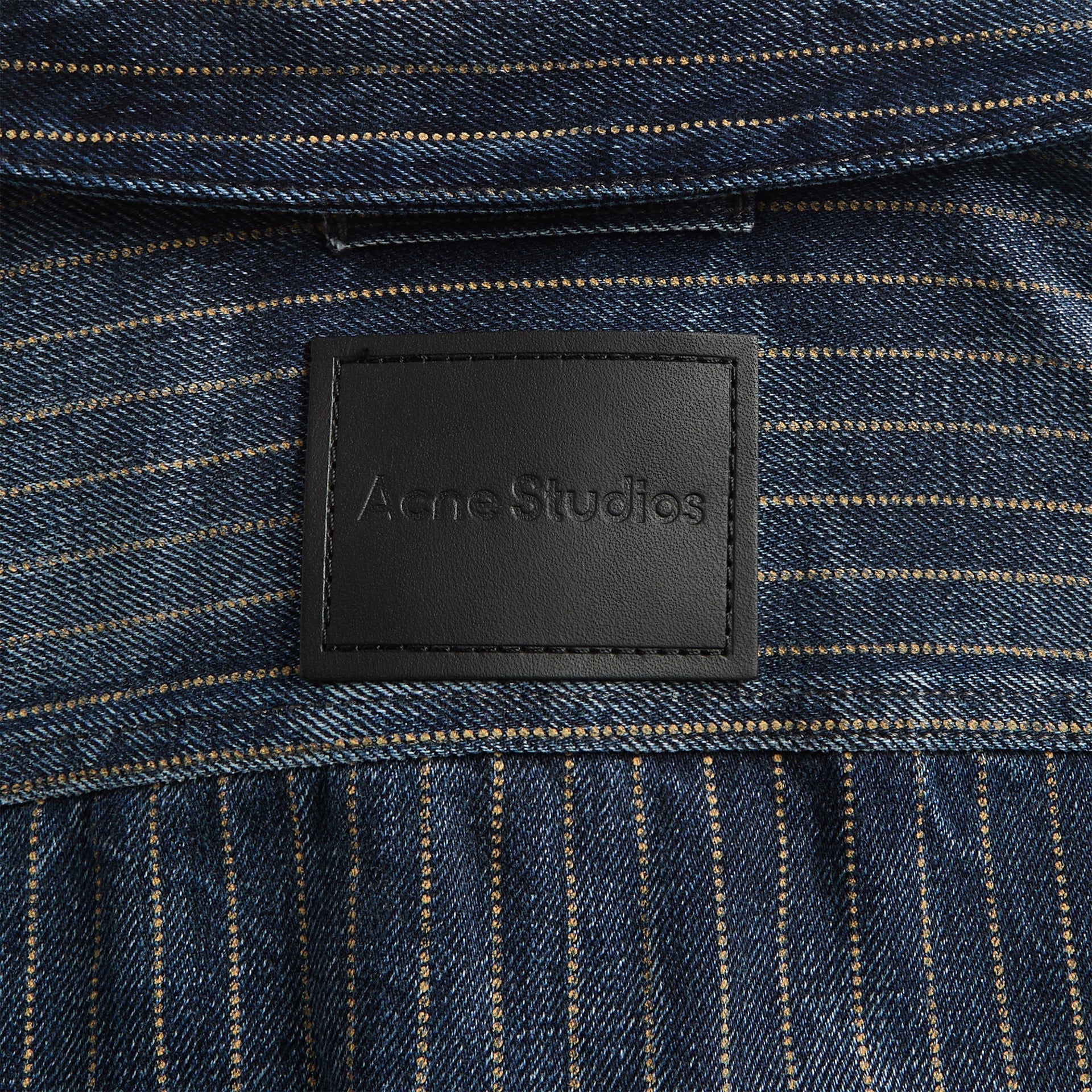 Acne Studios Patchwork Denim Jacket - Blue / Black