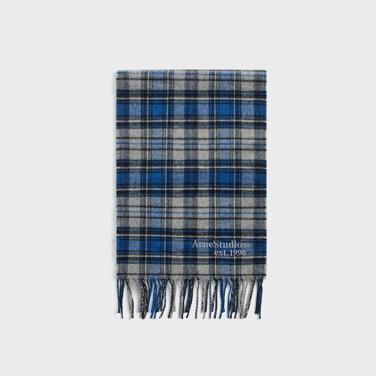 Acne Studios Cashmere Scarf - Blue / Grey