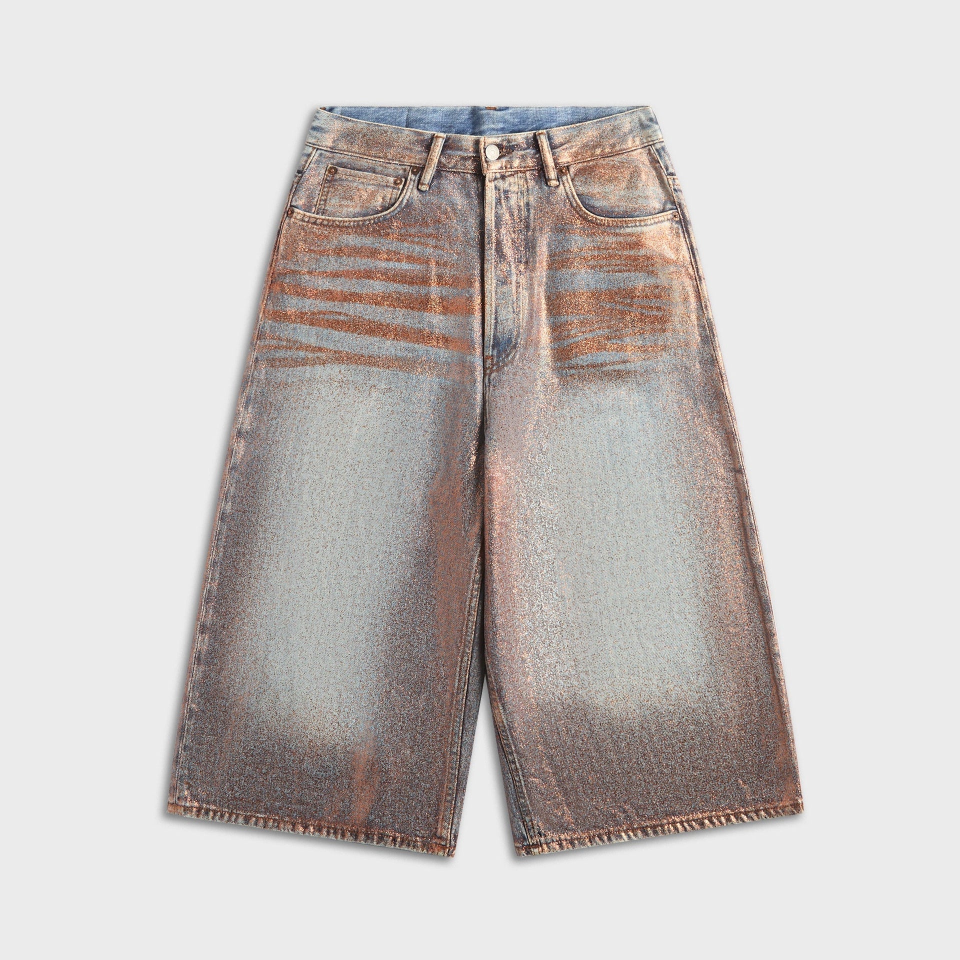 Acne Studios Denim Short - Rose Copper / Light Blue