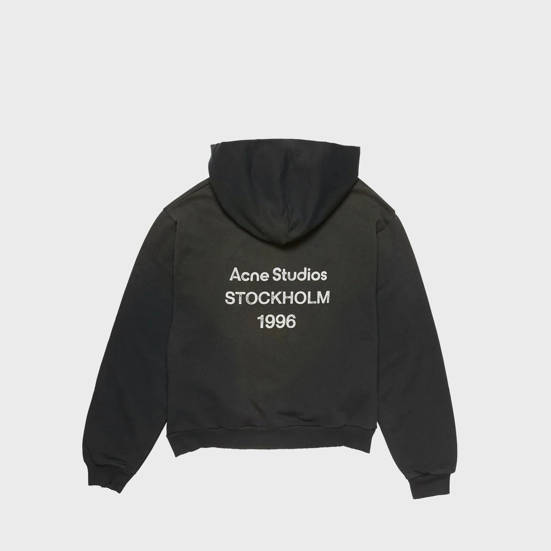 Acne Studios Fleece Logo Hoodie - Black