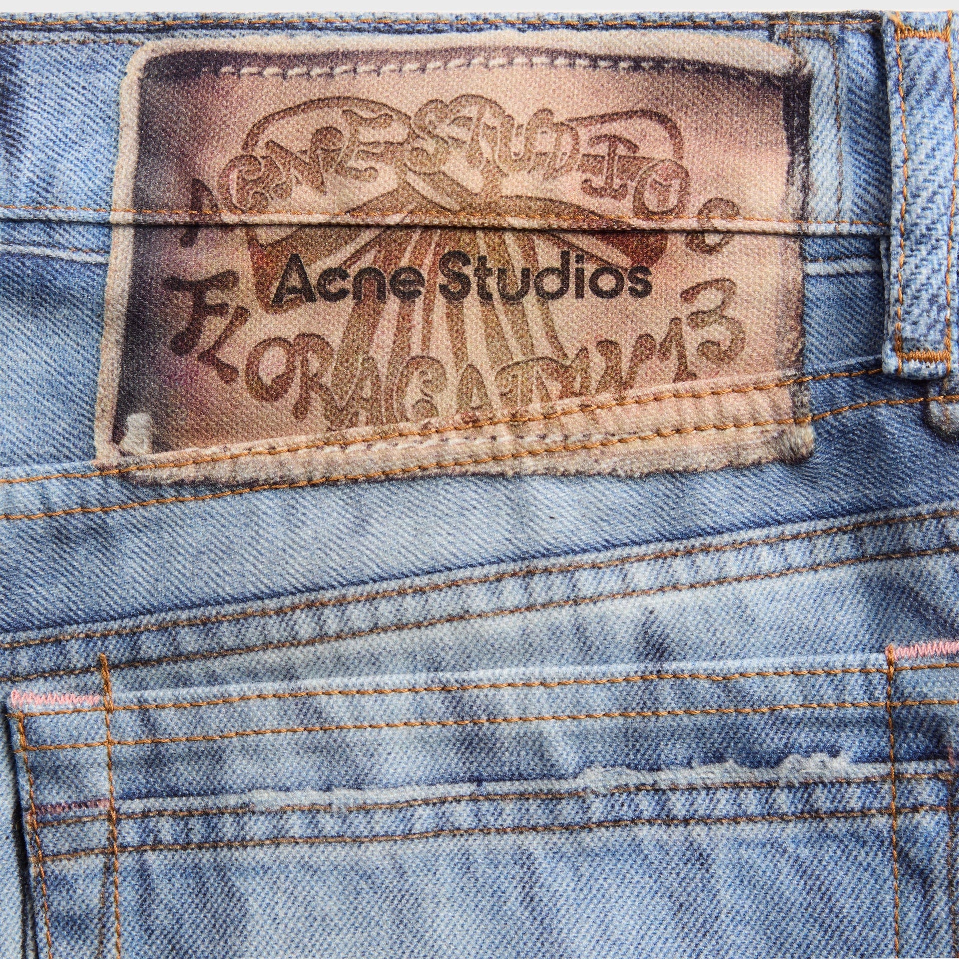 Acne Studios Trompe-L'oeil 1981 Jeans - Blue / Black