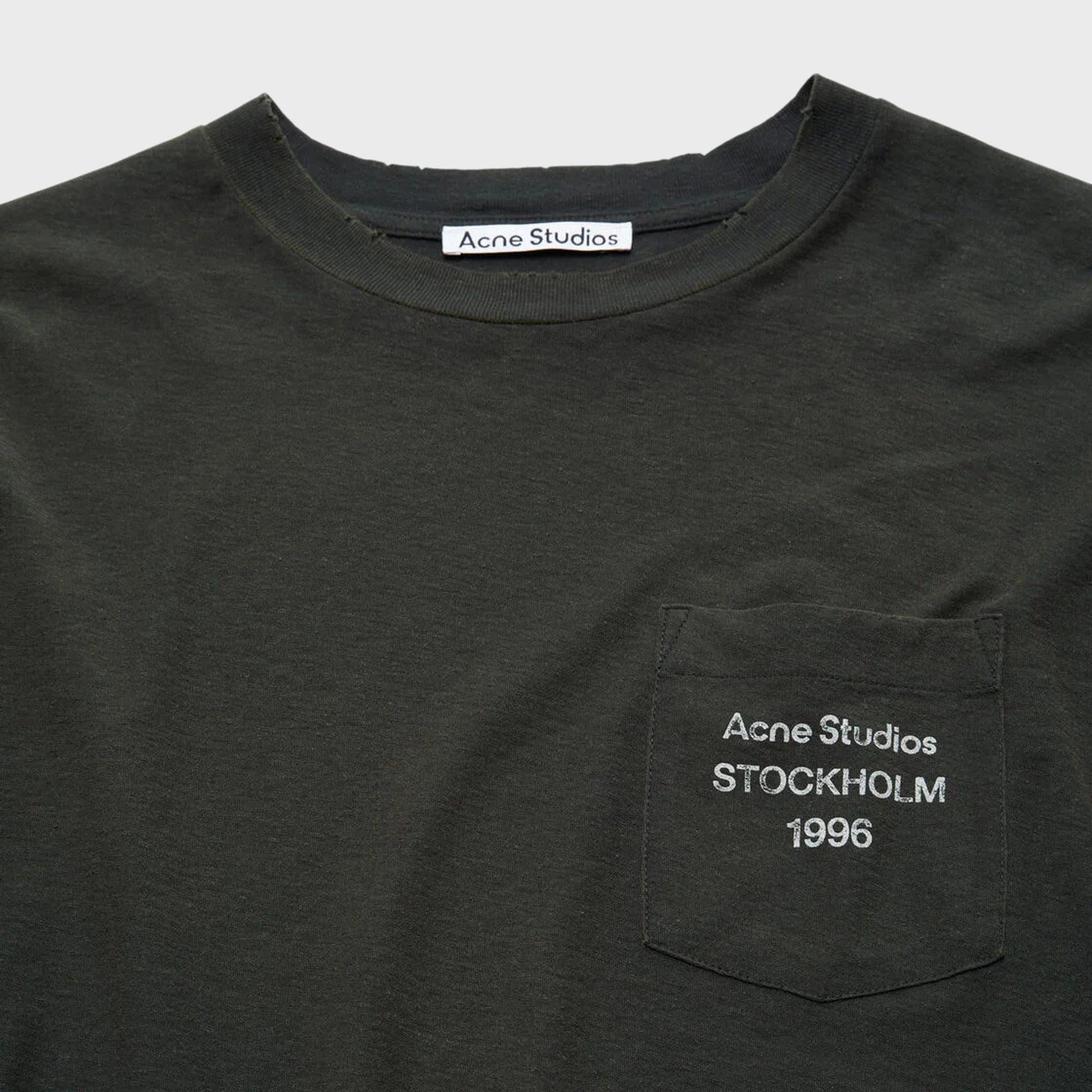 Acne Studios Logo Tee - Faded Black