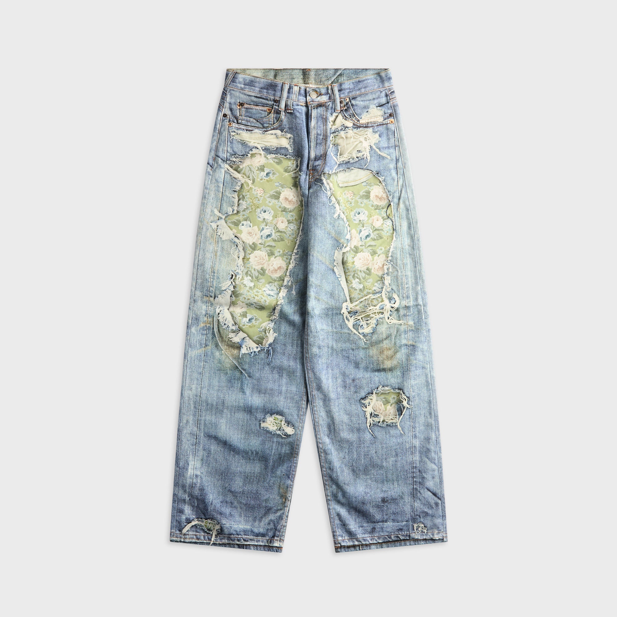 Acne Studios 1981 Trompe-l'œil Jean - Blue / Green – Kith