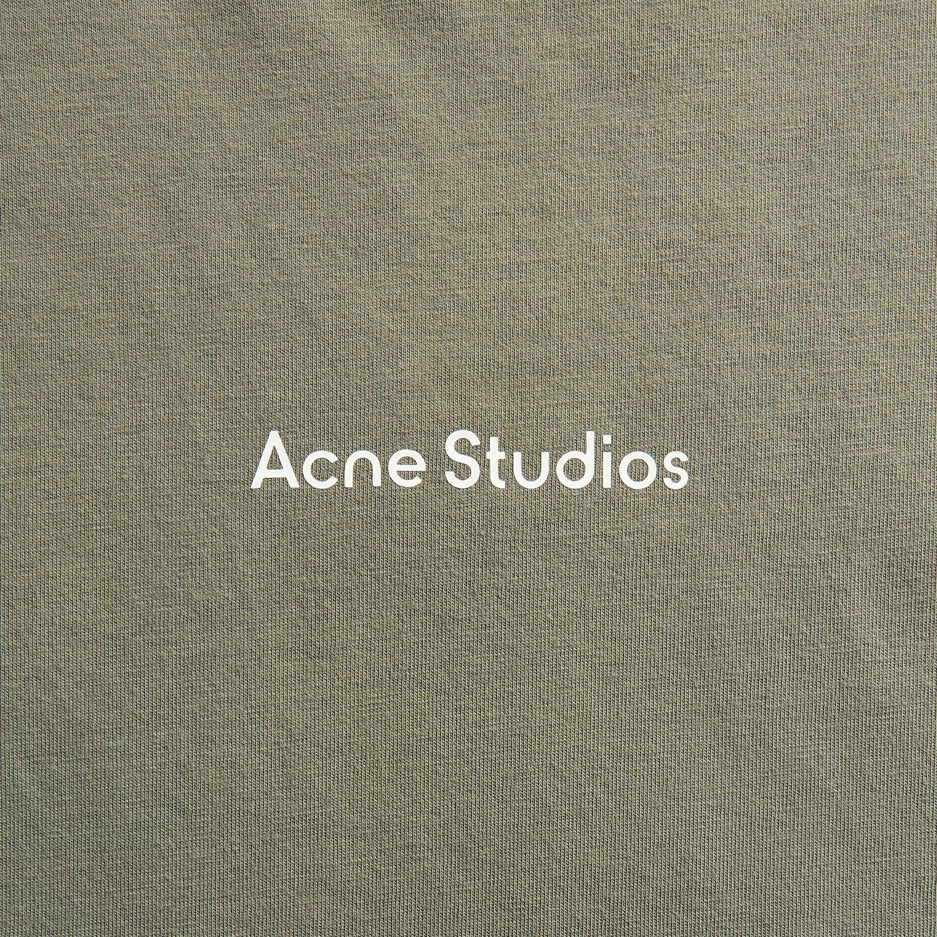 Acne Studios Mended Logo Tee - Slate Grey
