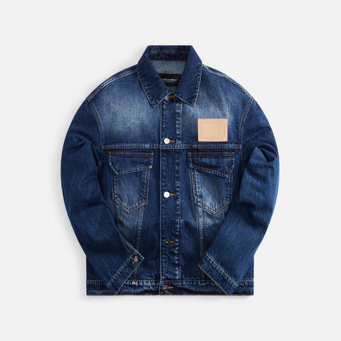 A-Cold-Wall* Vintage Wash Denim Jacket And - Blue