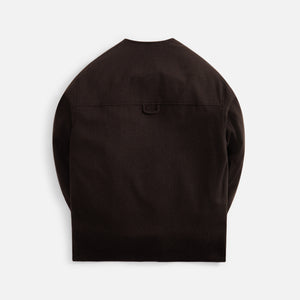 Adish Raglan Quors Wool Liner Sweater - Dark Brown