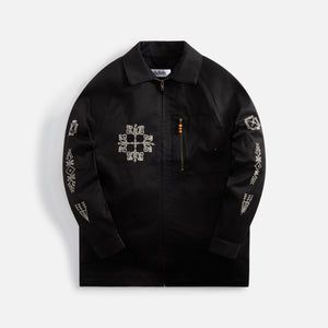 Adish Raglan Cotton Makhlut Jacket - Black