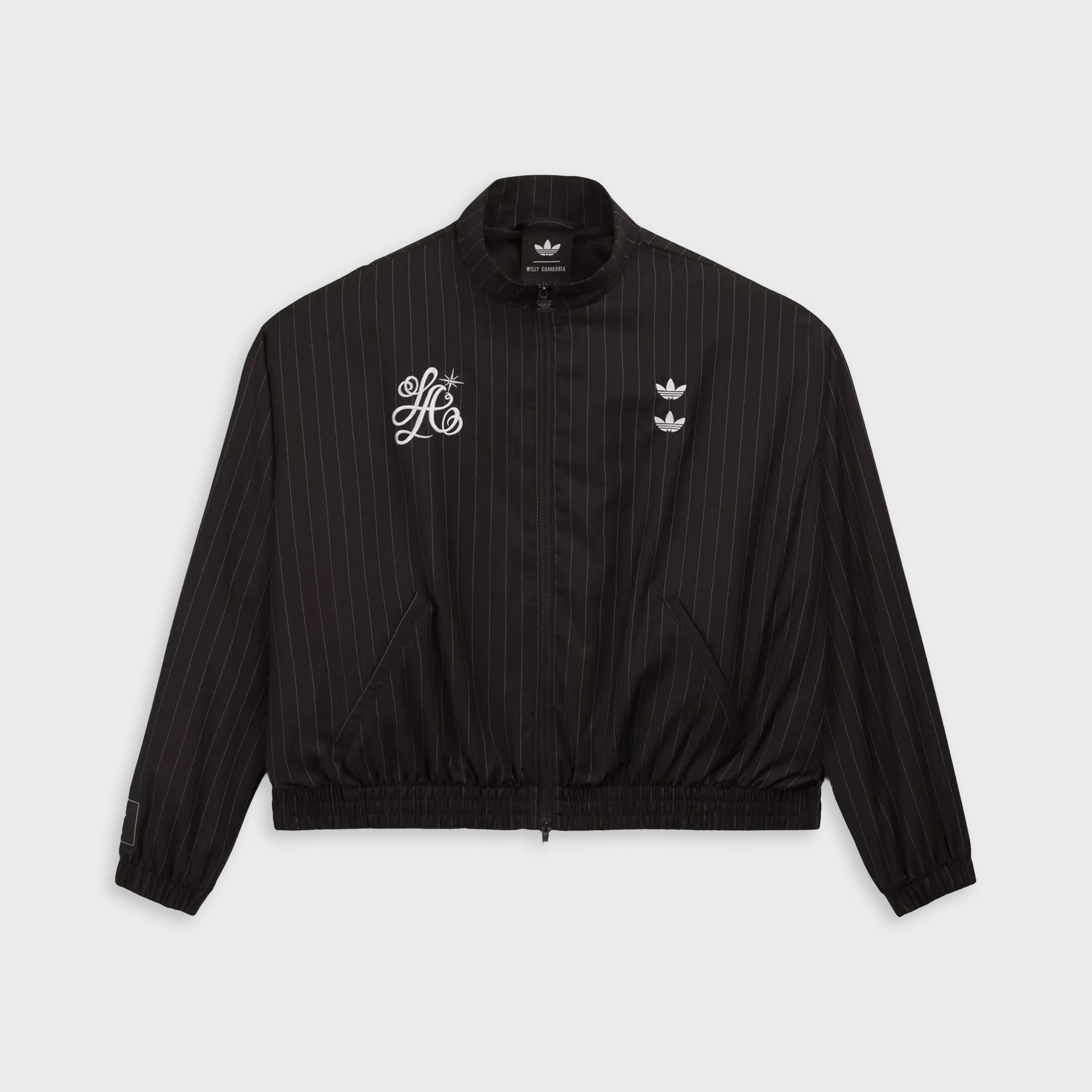 adidas x Willy Chavarria Pinstripe Track Jacket - Black / White