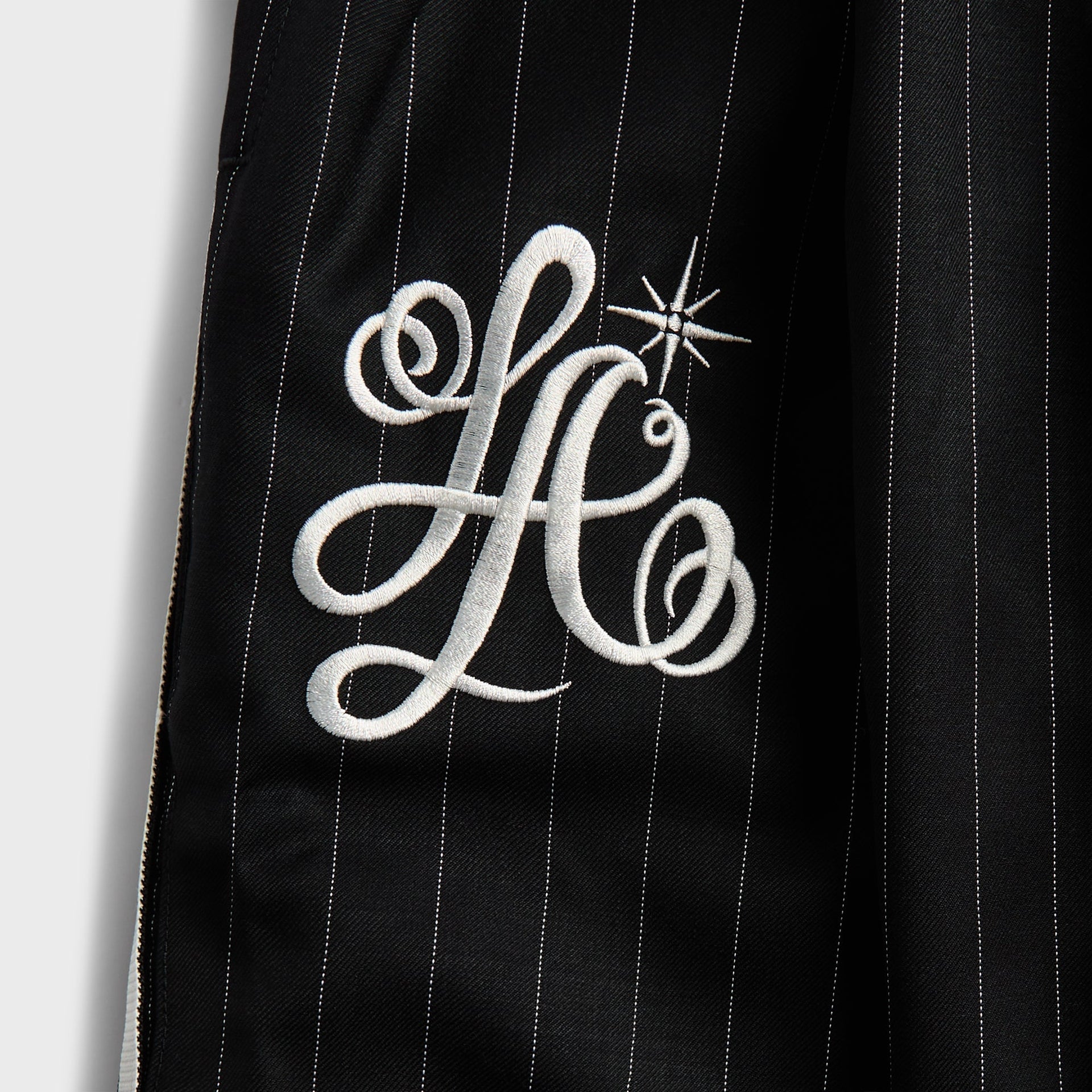 adidas x Willy Chavarria Pinstripe Long Short - Black