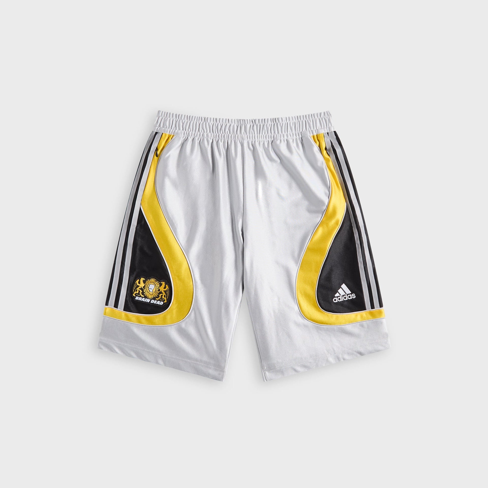 adidas x Brain Dead Soccer Short - Silver Metallic