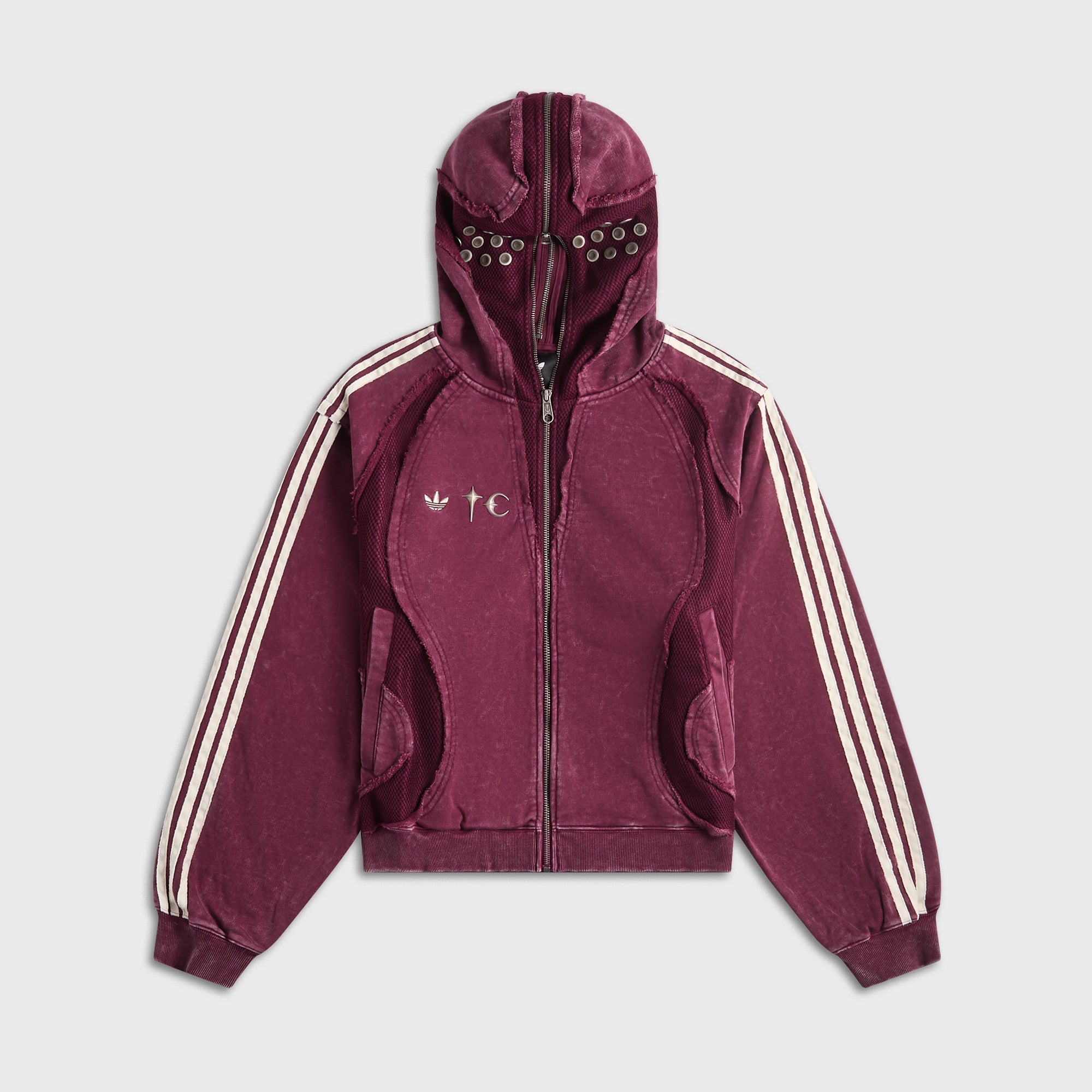 adidas x Thug Club Teamgeist Hooded Zip Up - Maroon – Kith