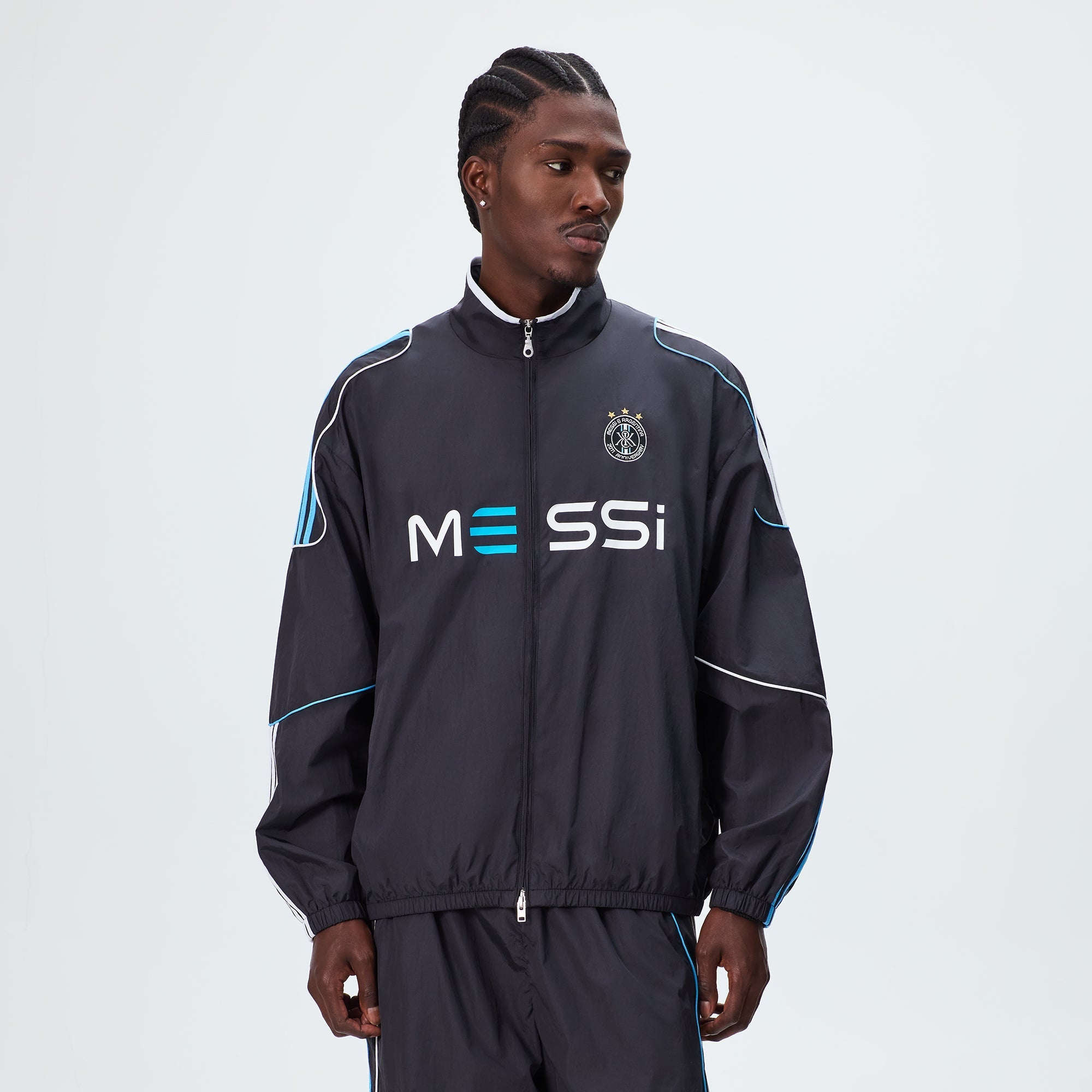 ジャケット・アウター Kith for adidas Football Track Jacket Kith & Messi for adidas Football Nylon Track Jacket - Black - PH