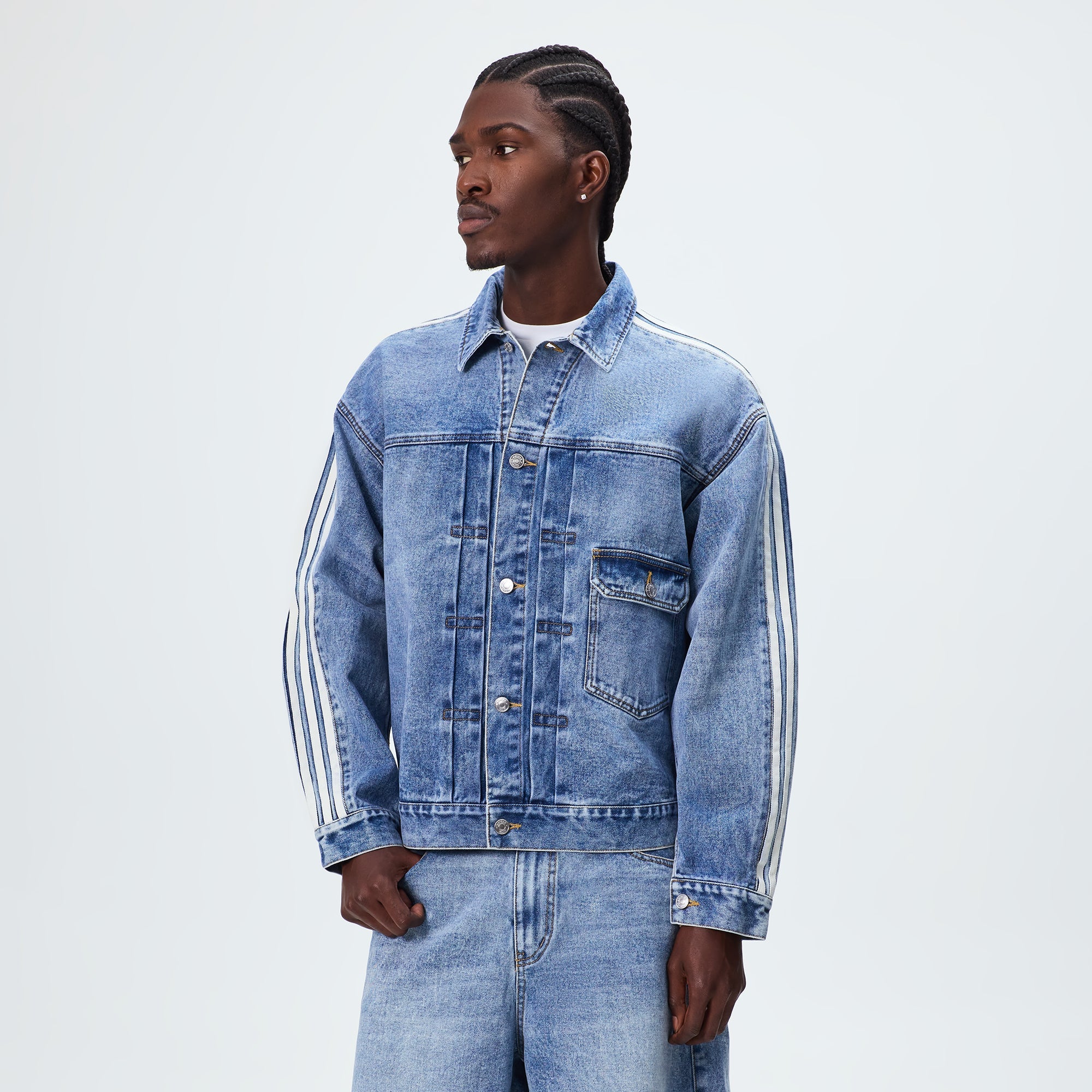ジャケット・アウター KITH & Messi for  Denim Jacket Kith & Messi for adidas Football Denim Jacket - Aurora / Ink
