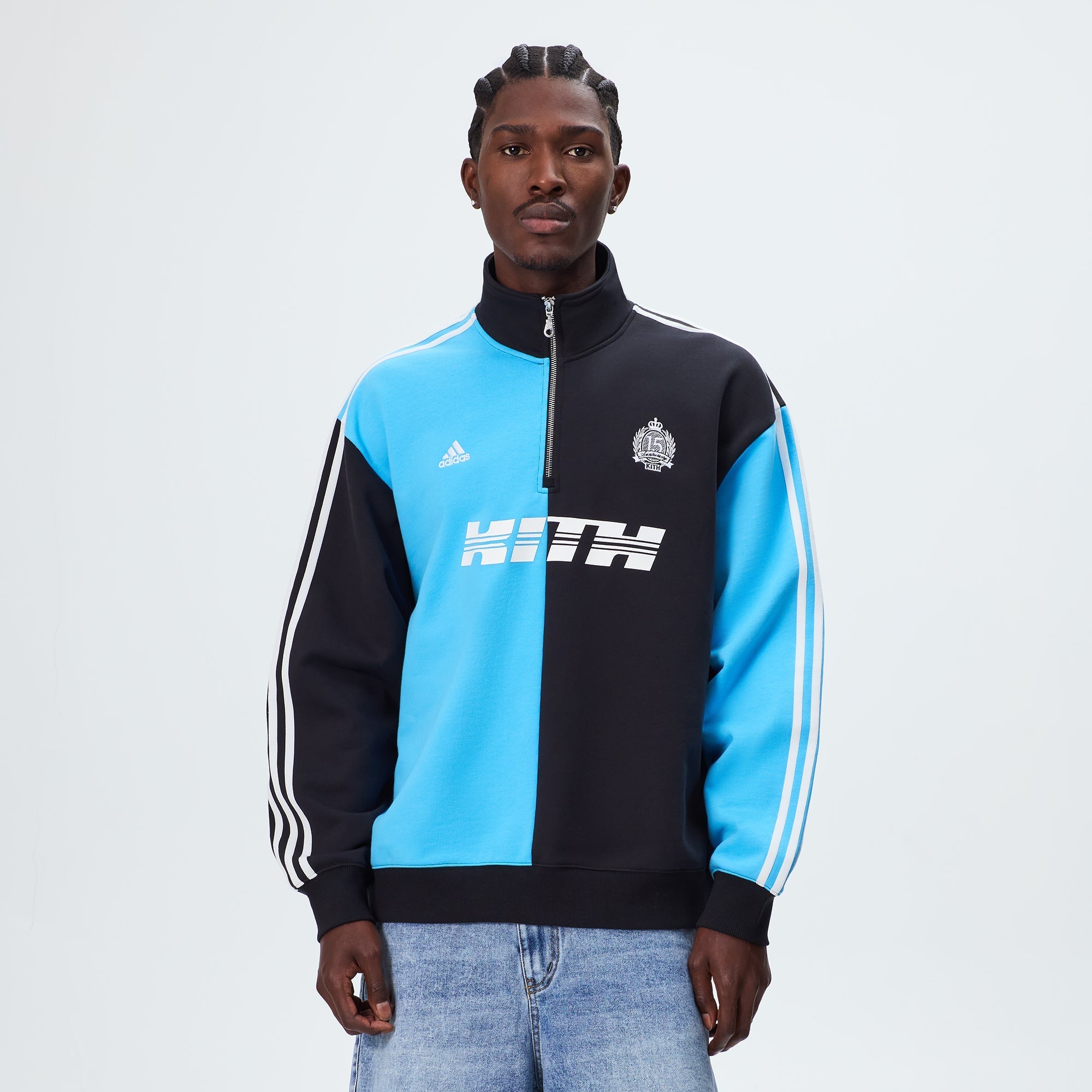 Kith & Messi for adidas Football Fleece Quarter Zip - Night Navy - PH